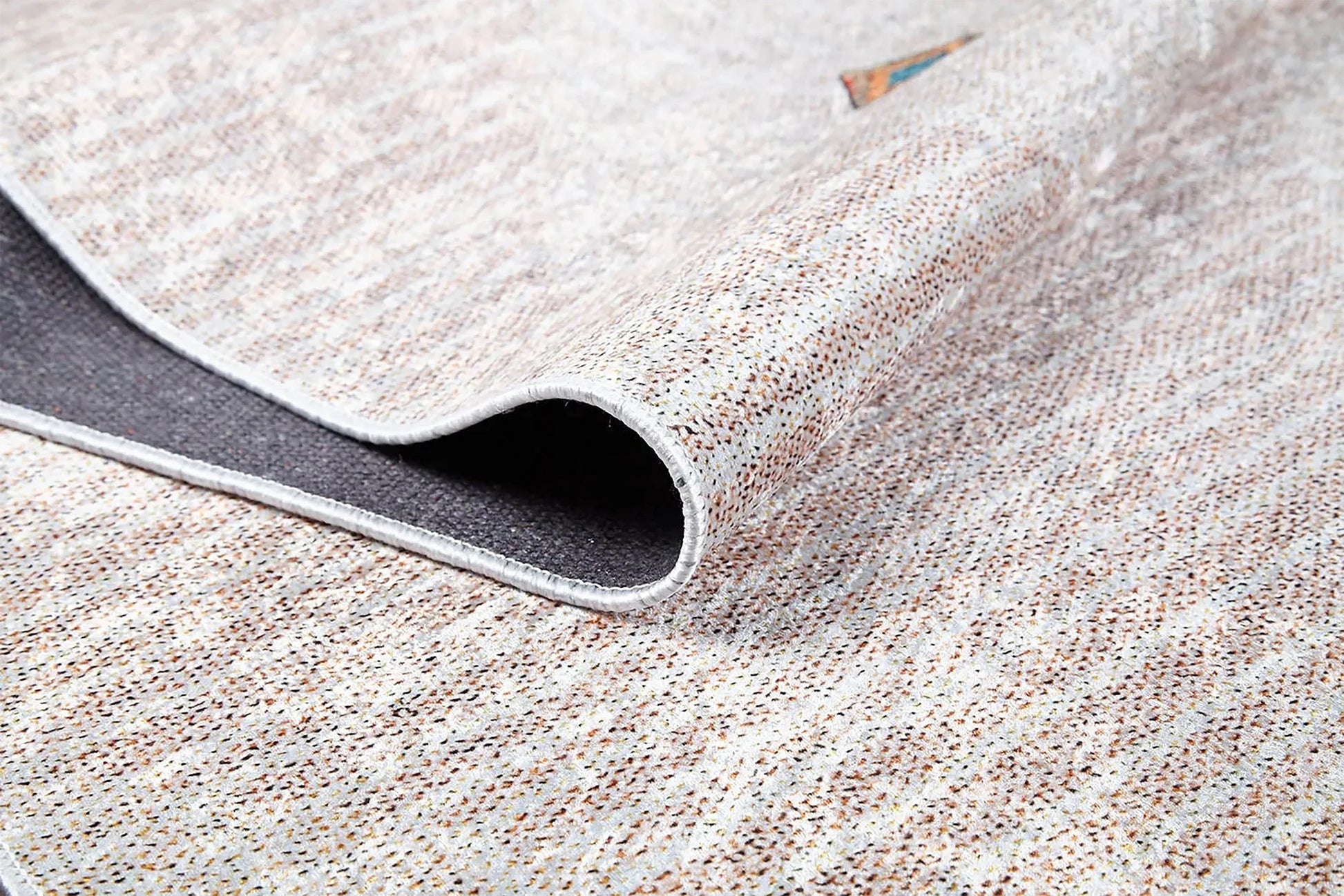 Bej Geometrik Modern Antika Vintage Halı-Pera Halı