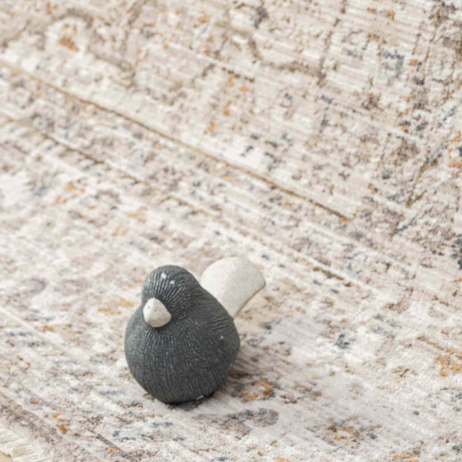 Bej Gri Ton Sür Ton Klasik Medallion Halı-Pera Halı