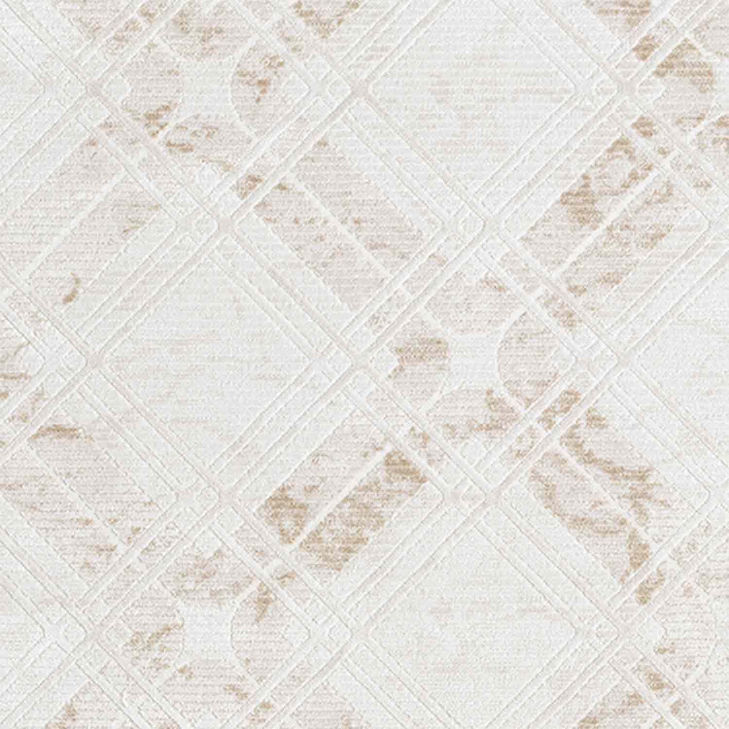 Bej Kahve Baklava Geometrik Modern Halı-Pera Halı