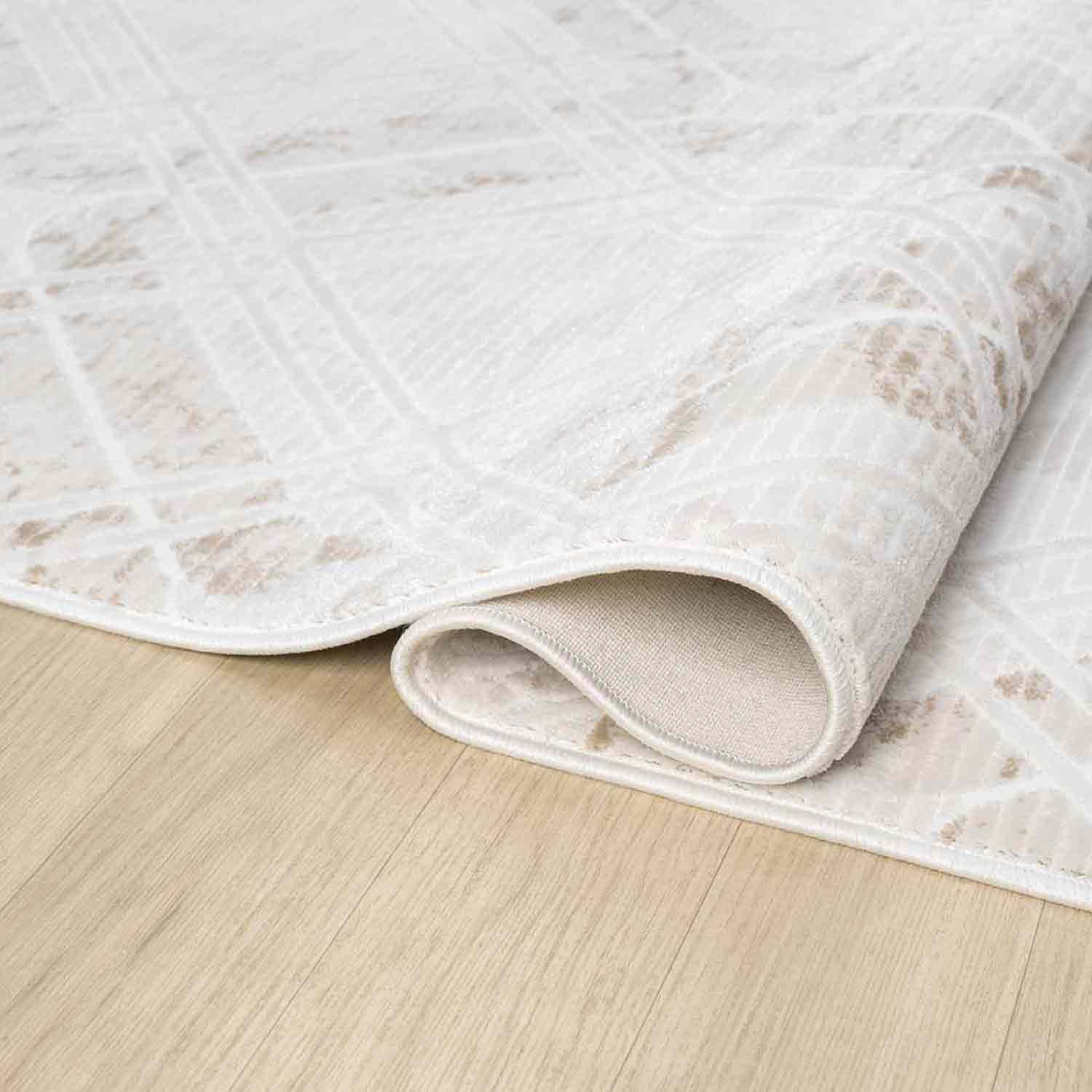 Bej Kahve Baklava Geometrik Modern Halı-Pera Halı