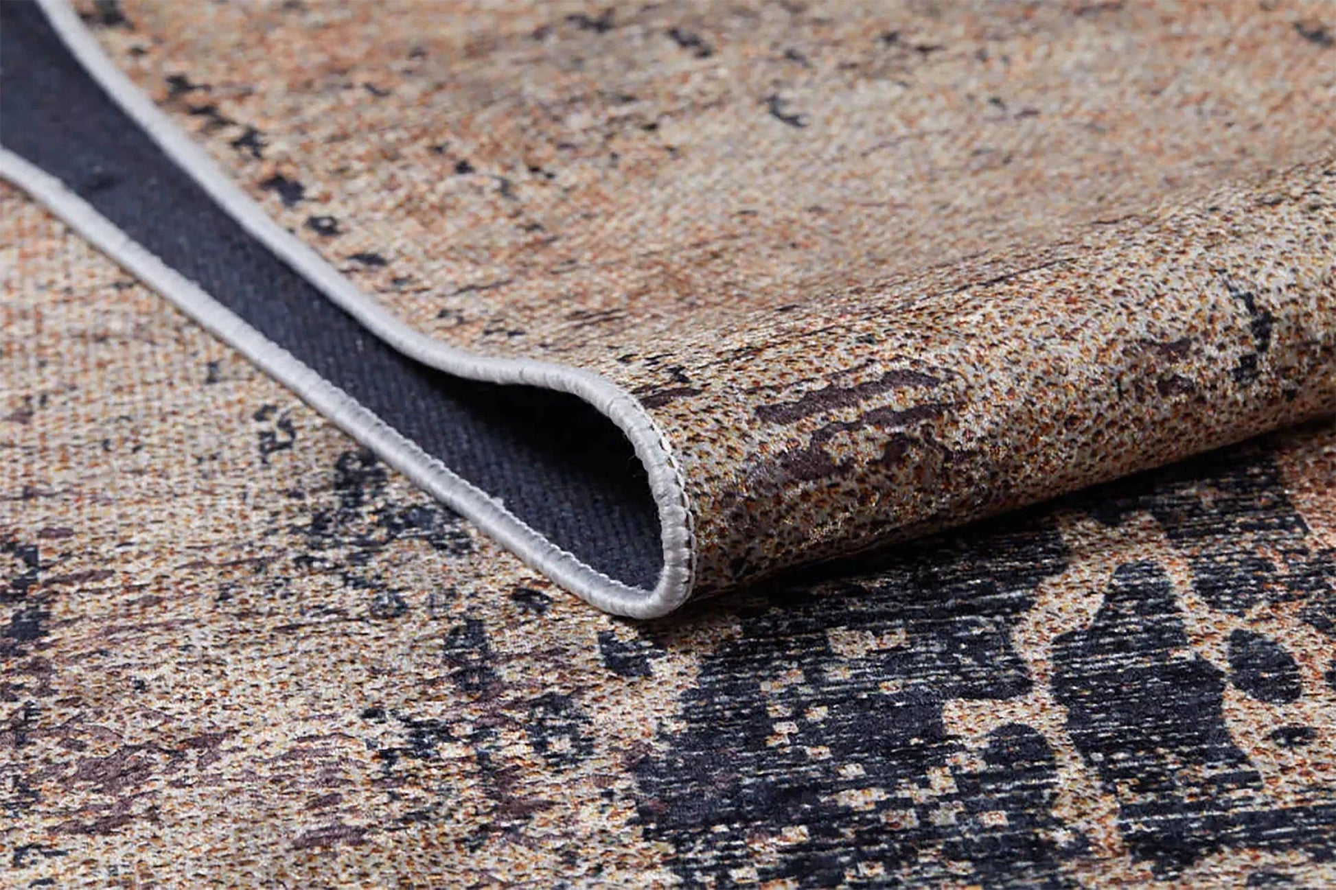 Bej Kahve Soyut Desen Modern Halı-Pera Halı