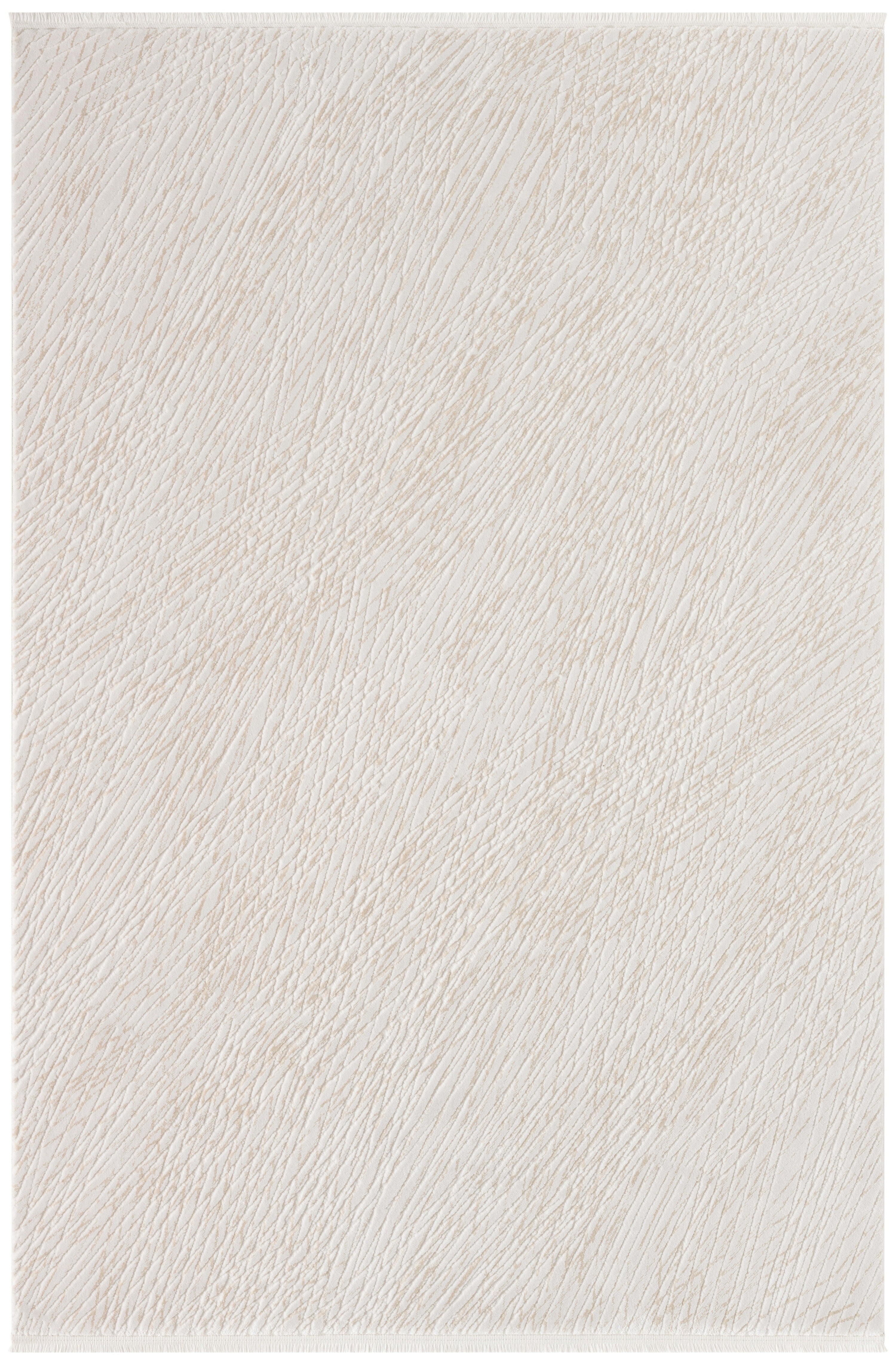 Bej Krem Soyut Çizgili Modern Halı-Pera Halı