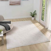 Bej Krem Soyut Çizgili Modern Halı-Pera Halı