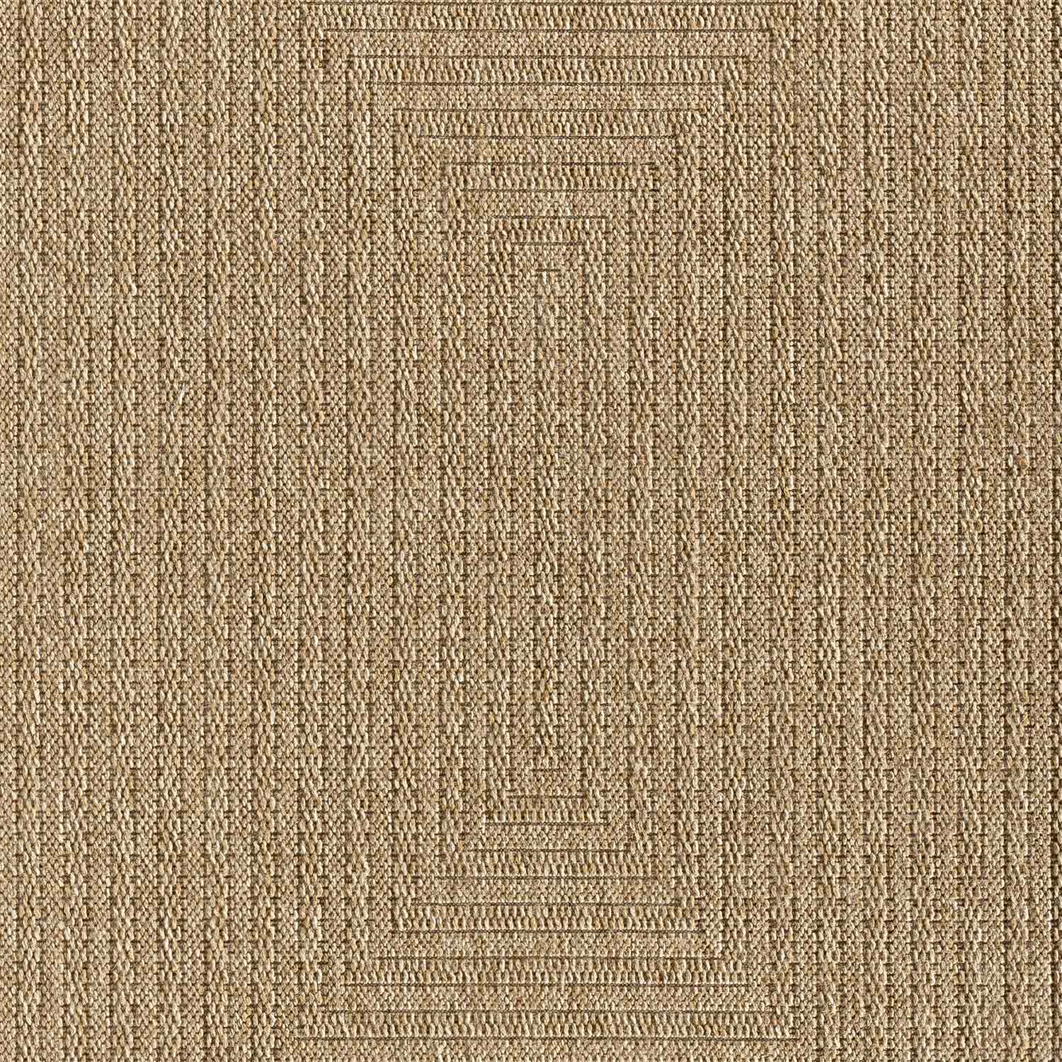 Bej Siyah Dikdörtgen Desenli Modern Halı-Pera Halı