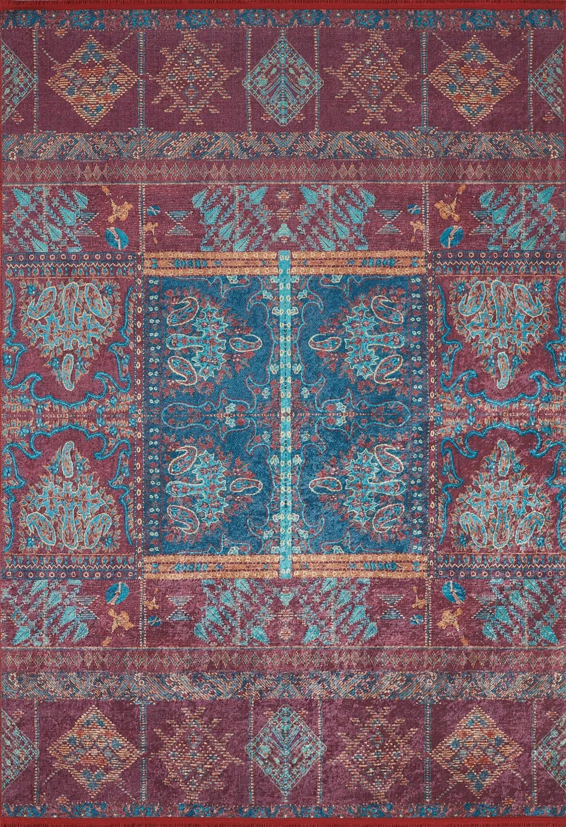 Benzersiz Kırmızı Anadolu Halı-Pera Halı