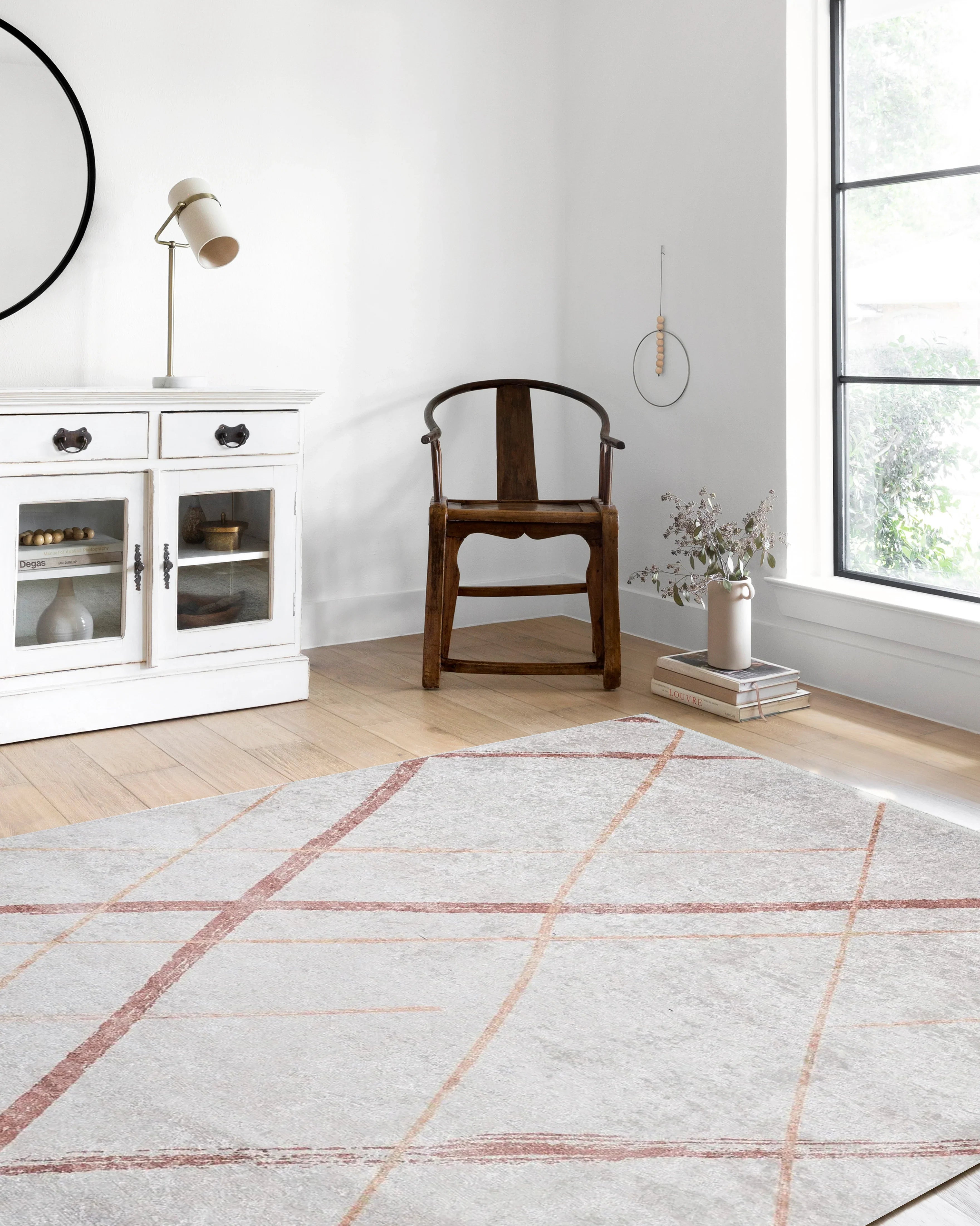 Beyaz Fas Tarzı Kilim Halı-Pera Halı