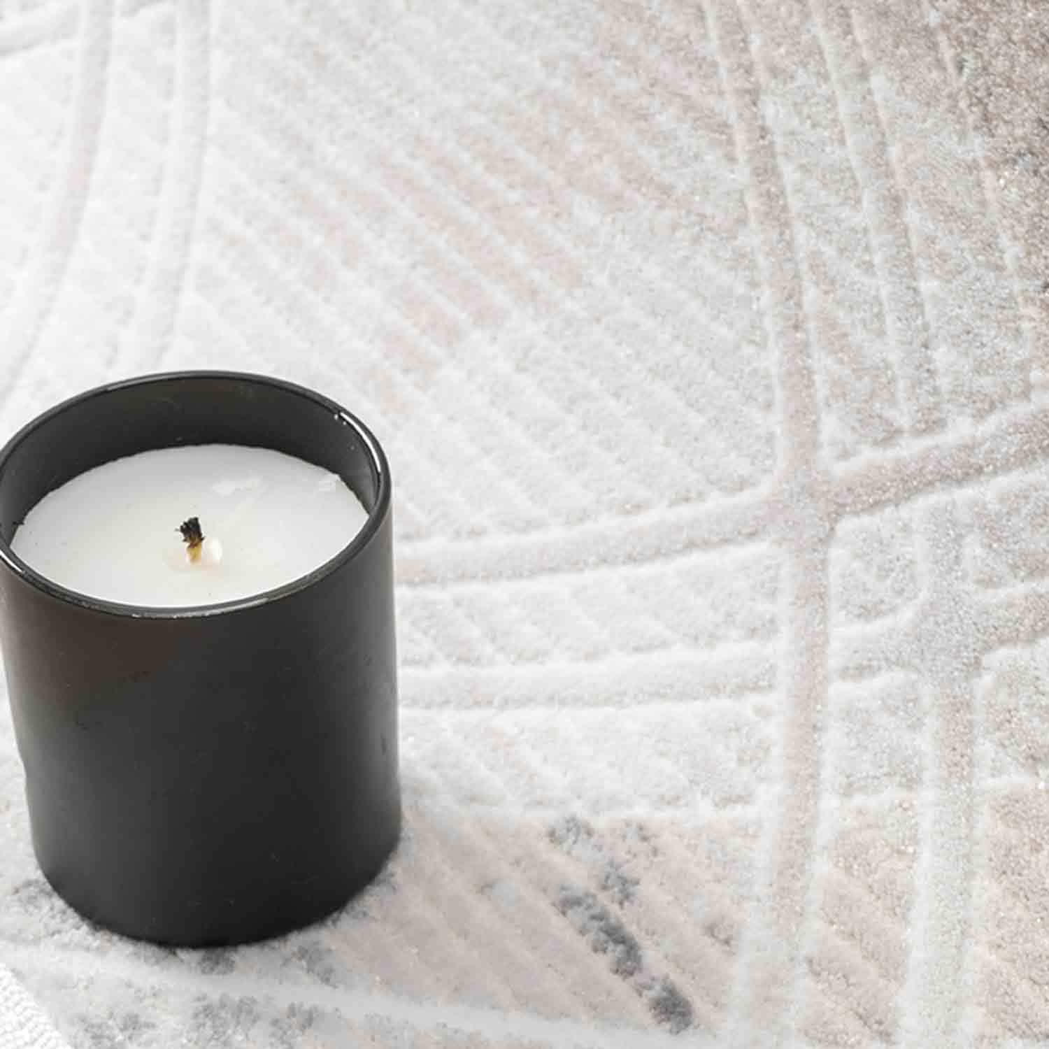 Beyaz Gri Baklava Geometrik Modern Halı-Pera Halı