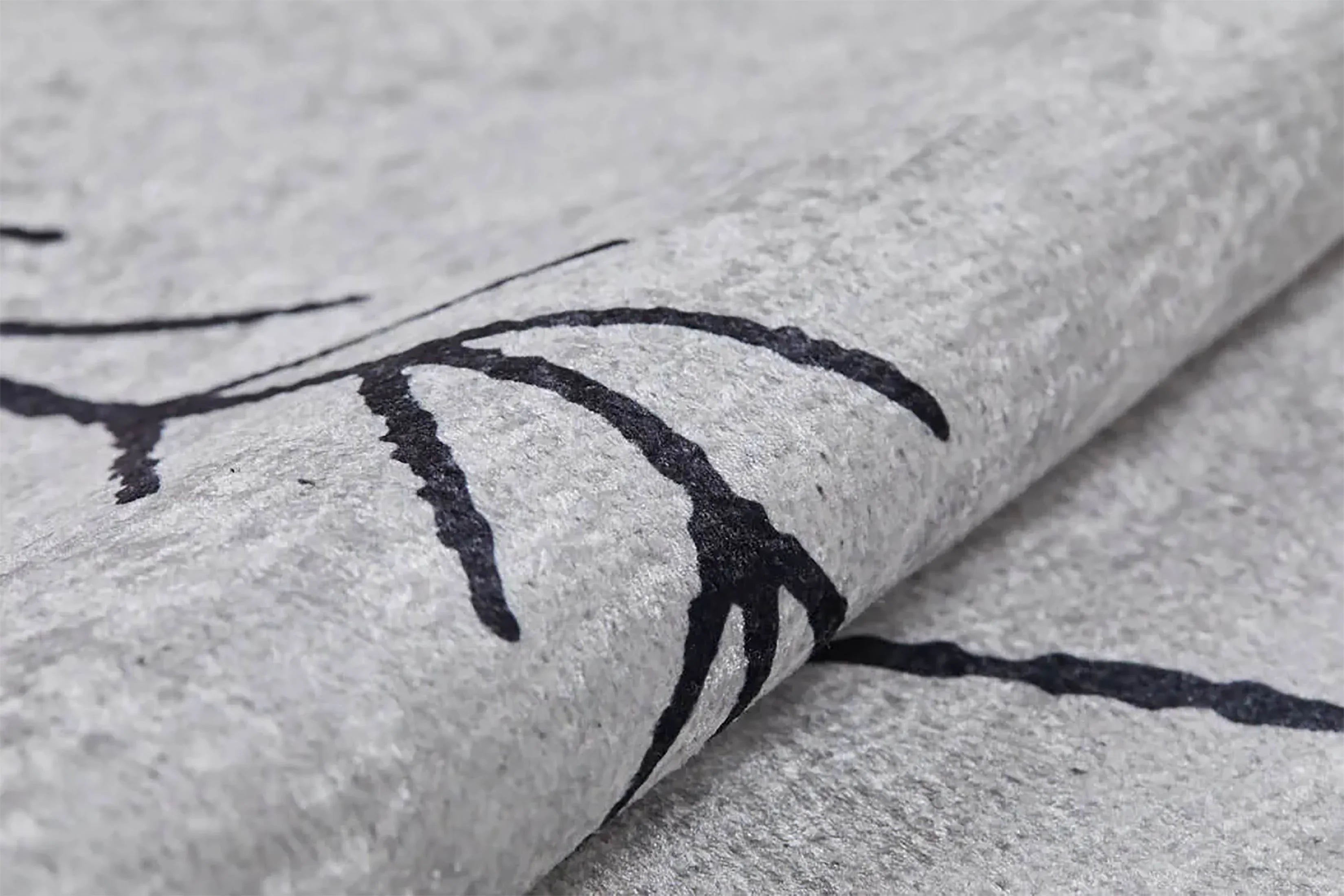 Beyaz Gri Bohem Geometrik İskandinav Desenli Salon Halısı-Pera Halı