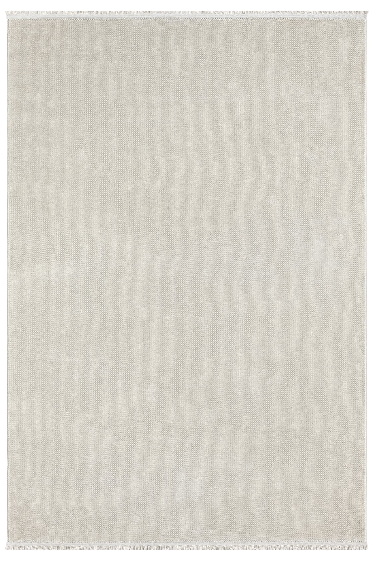 Beyaz Gri Düz Dokulu Modern Halı-Pera Halı