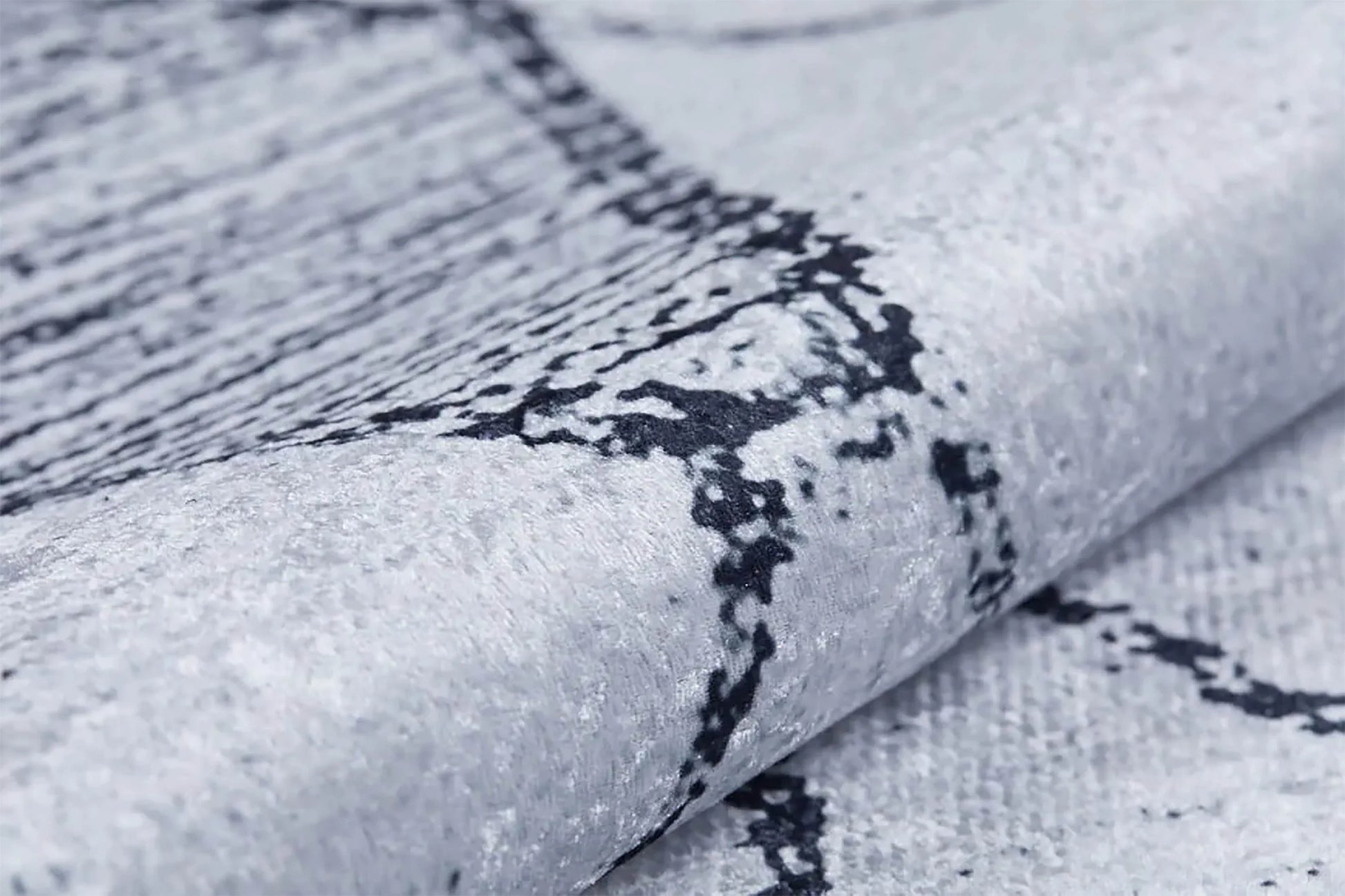 Beyaz Gri Soyut Baklava Desenli İskandinav Modern Halı-Pera Halı