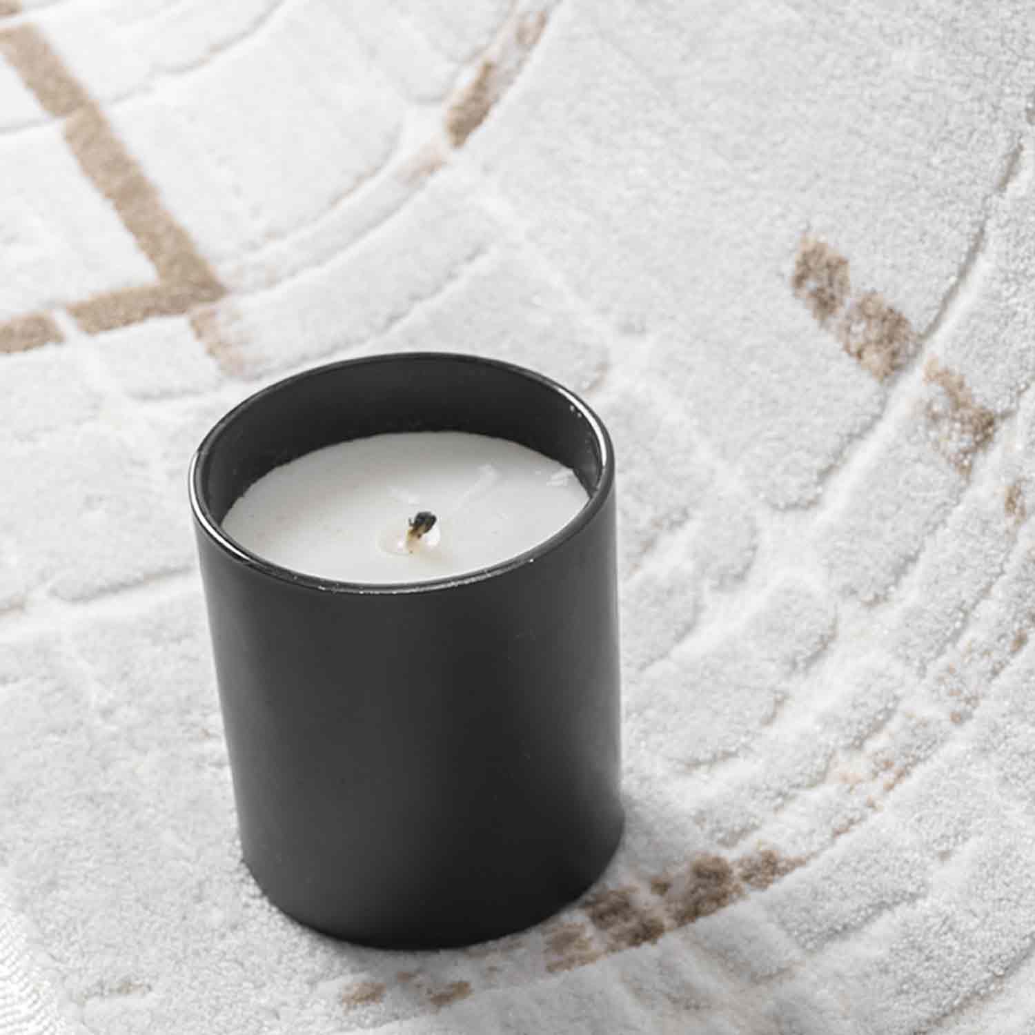 Beyaz Kahve Bej Çizgili Modern Halı-Pera Halı