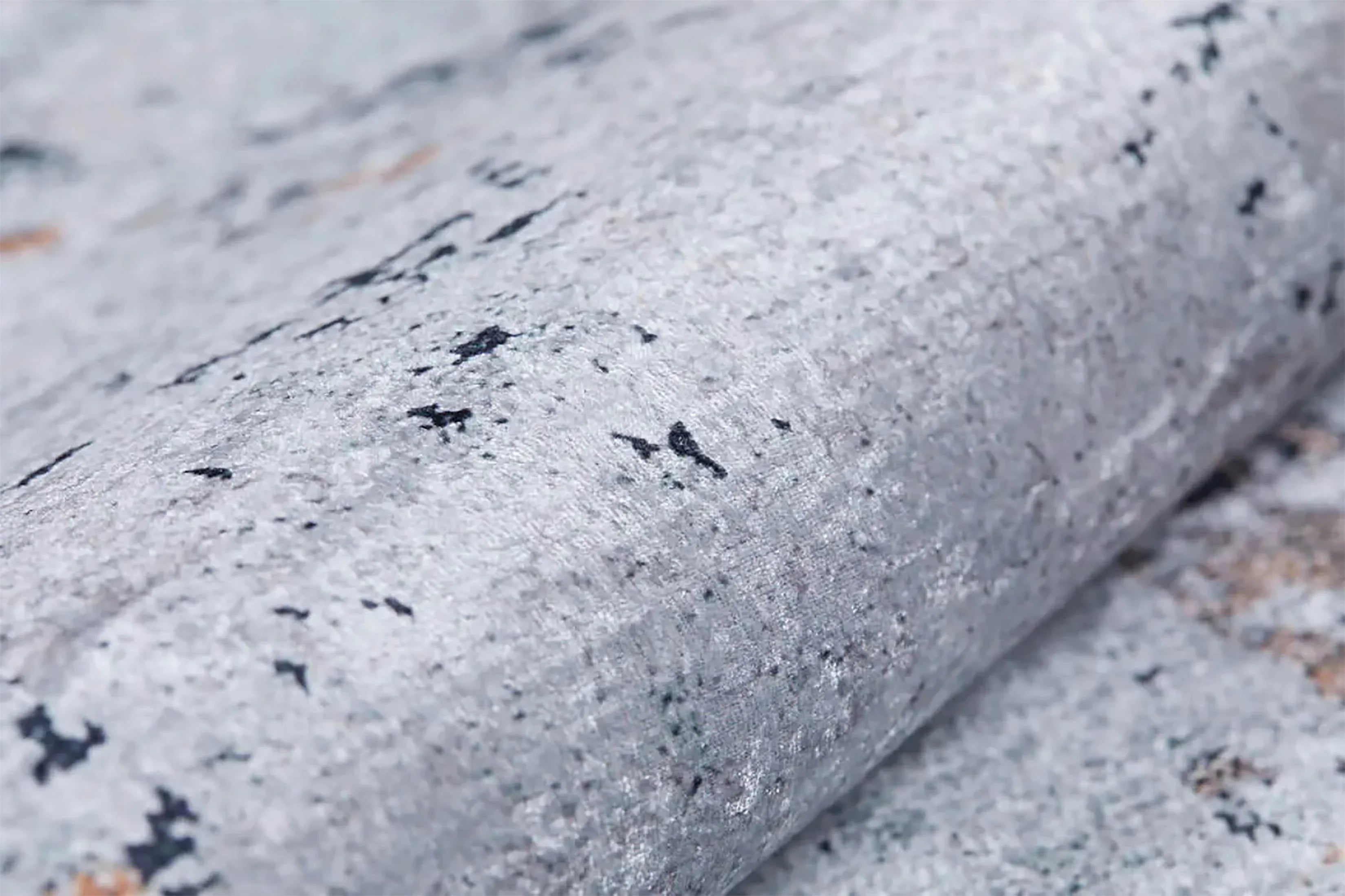 Beyaz, Pas ve Siyah Modern Soyut Sanat Halısı-Pera Halı