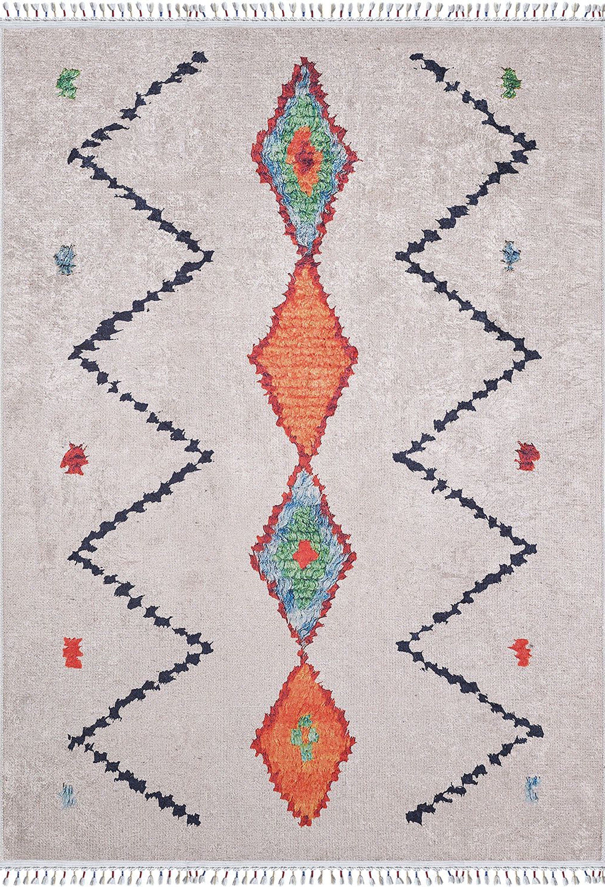 Fas Tarzı Beyaz Kilim Halı - Pera Halı