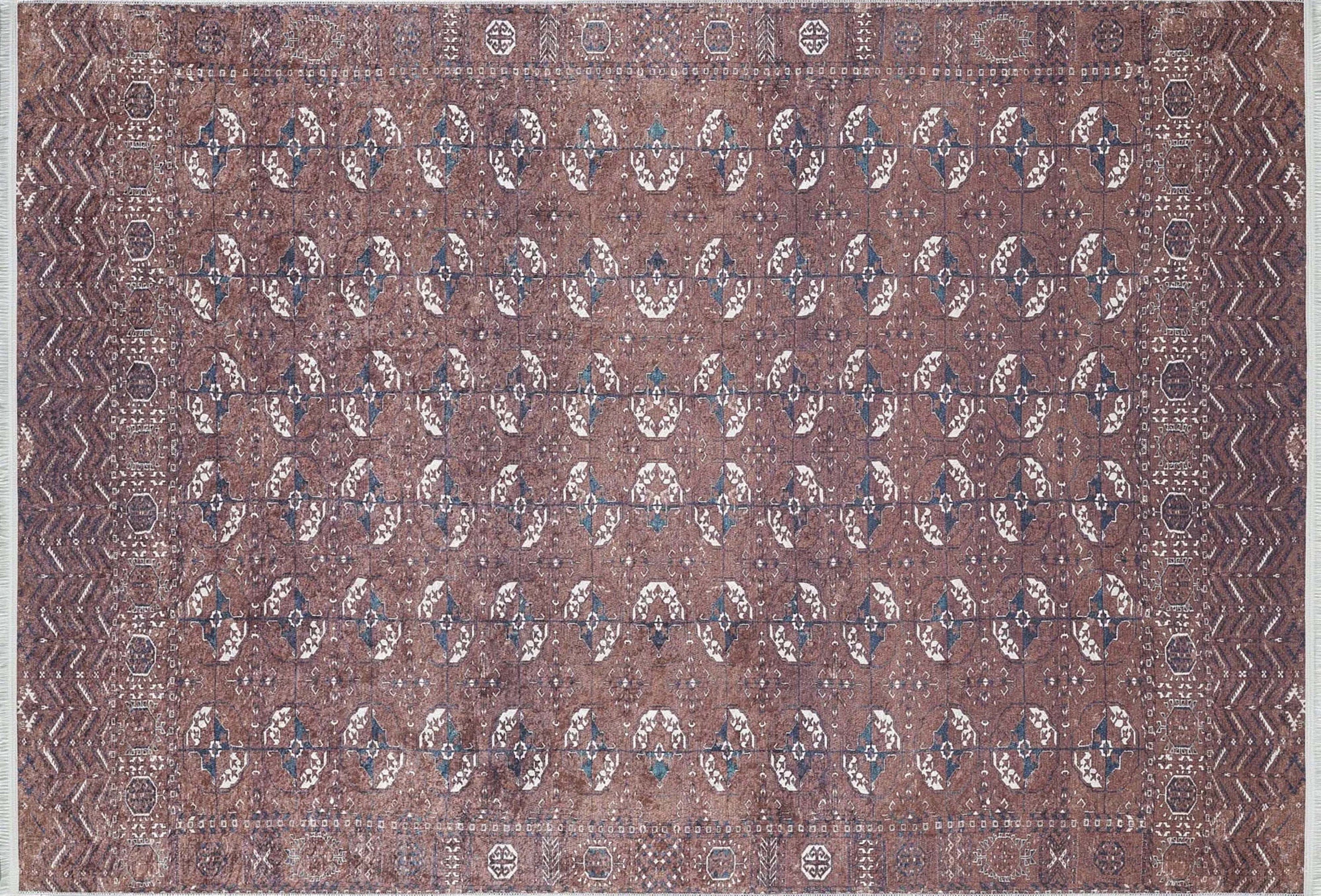 Kahverengi Bokhara Desenli Halı - Pera Halı