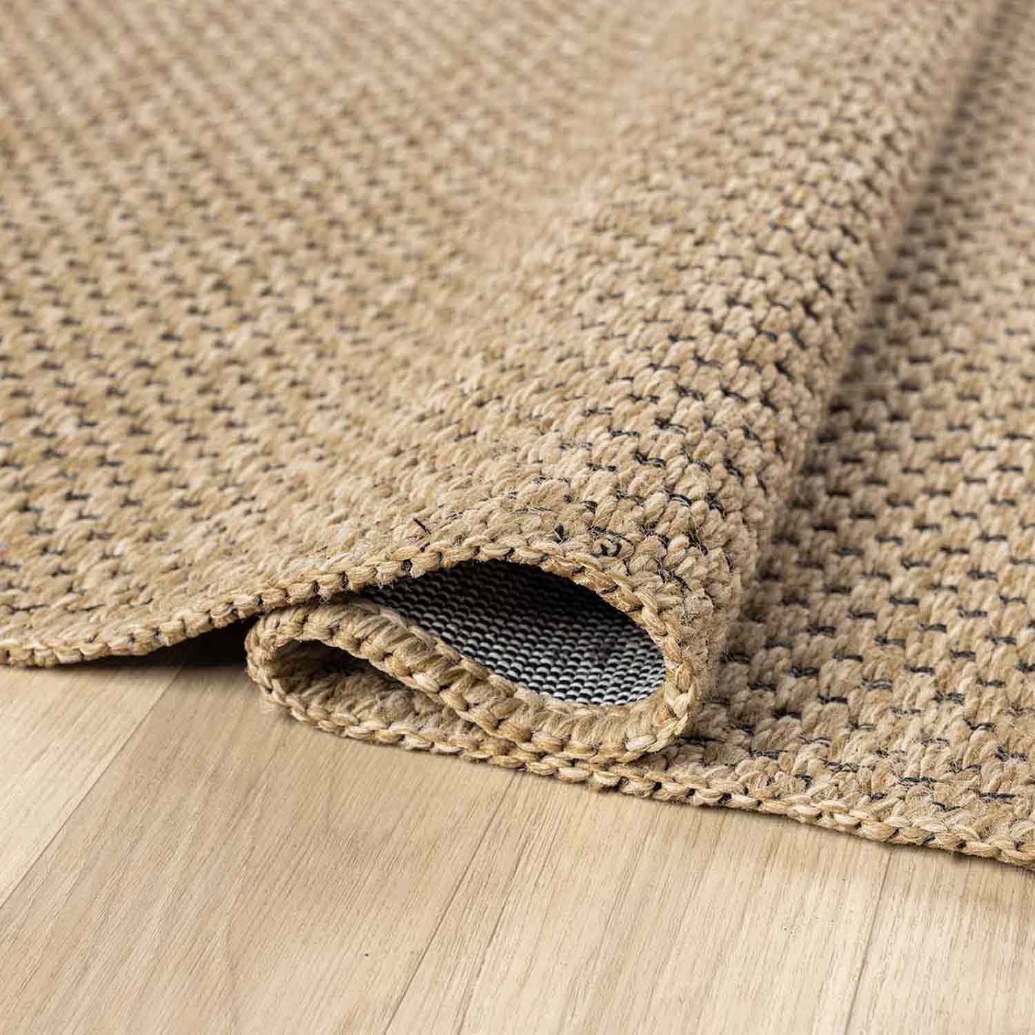 Kahve Bej Siyah Melanj Noktalı Modern Halı