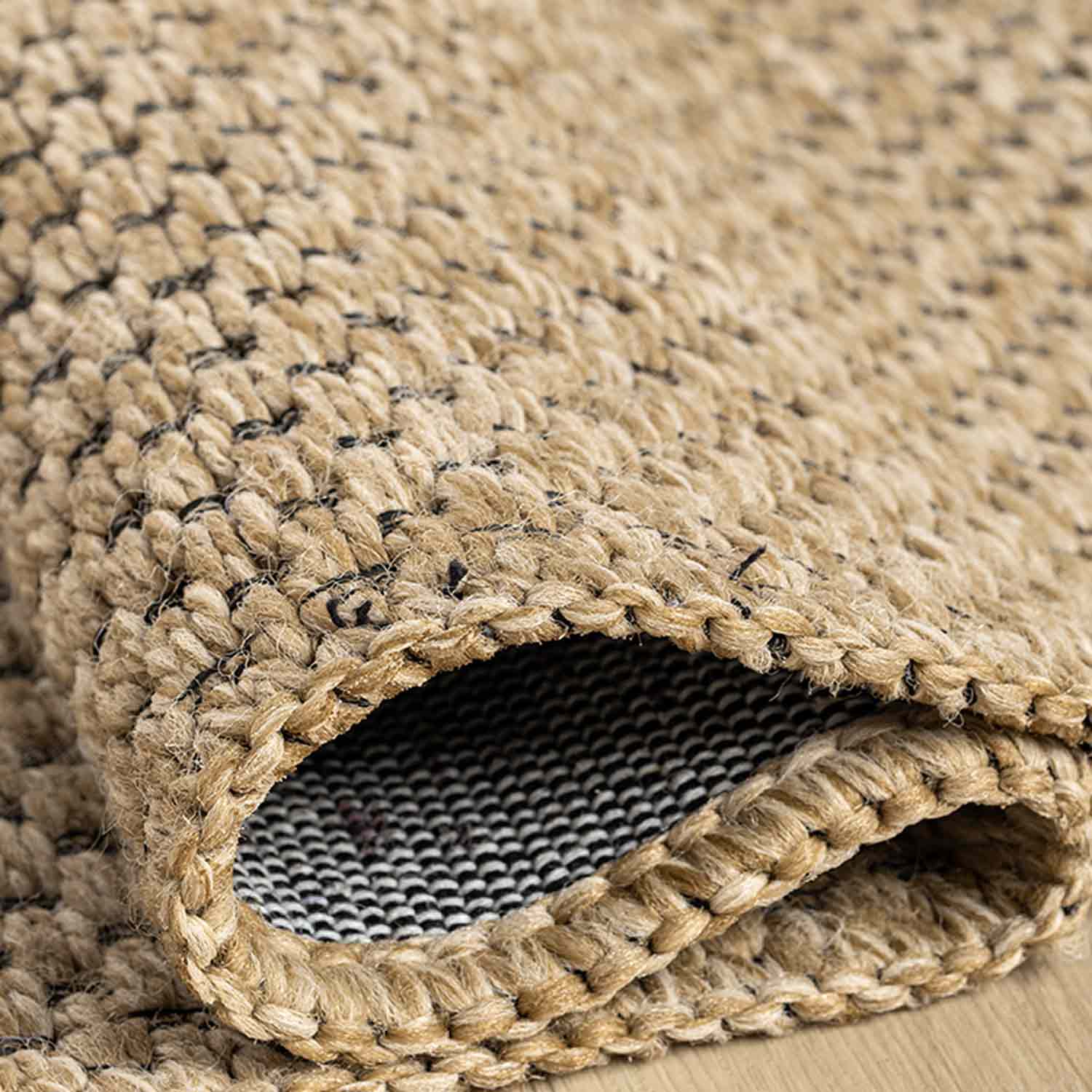 Kahve Bej Siyah Melanj Noktalı Modern Halı