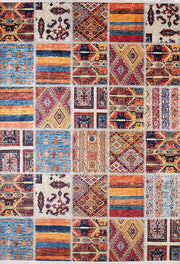 Çok Renkli Otantik Kilim Patchwork Halı-Pera Halı