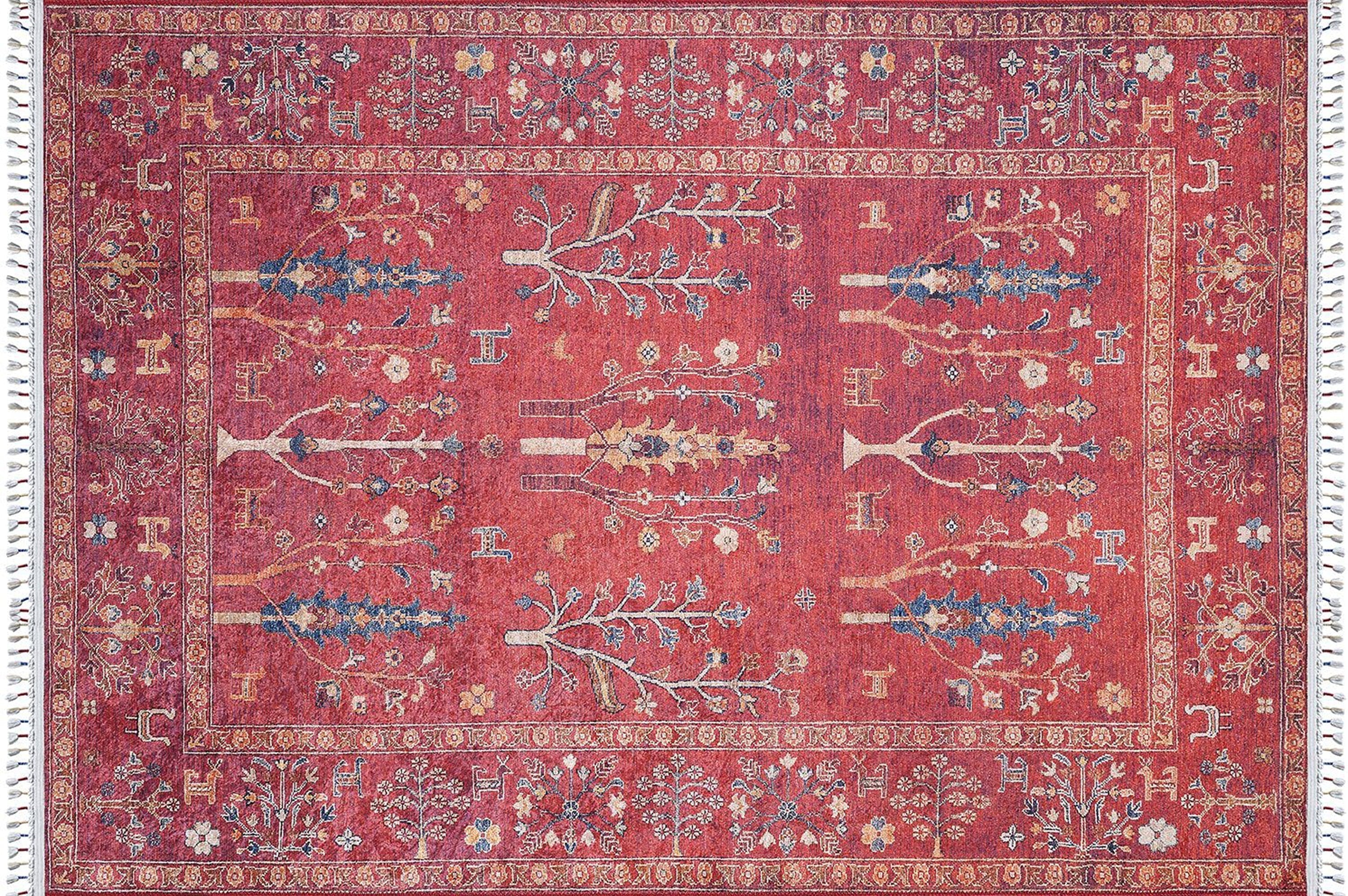 Etnik Kırmızı Anadolu Kilim Halı - Pera Halı