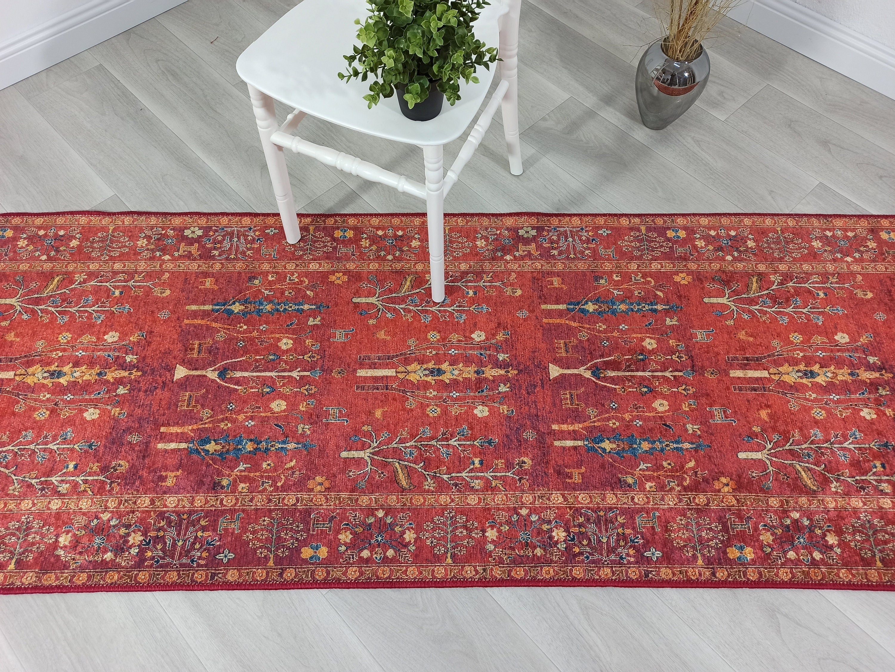 Etnik Kırmızı Anadolu Kilim Halı - Pera Halı