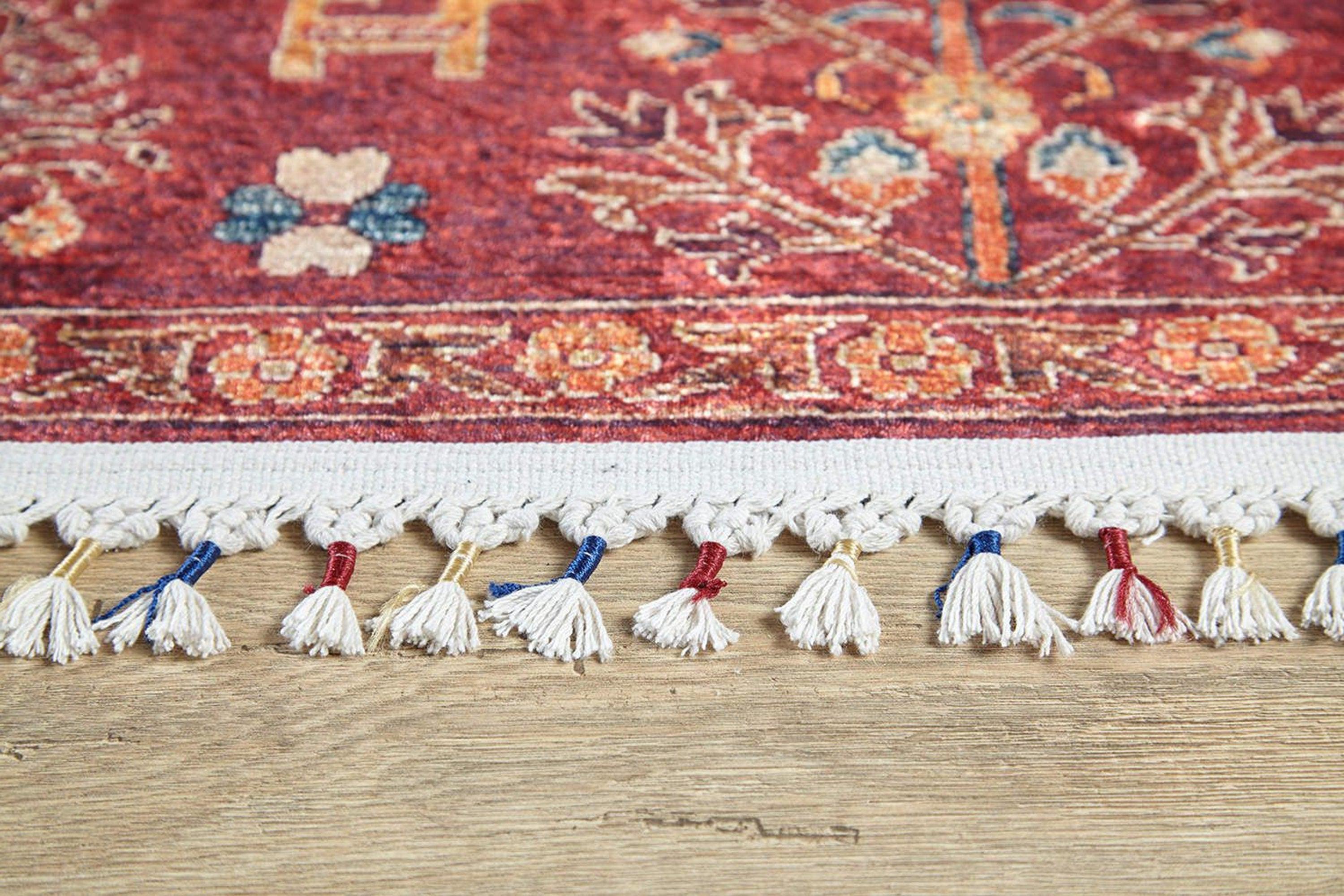 Etnik Kırmızı Anadolu Kilim Halı - Pera Halı