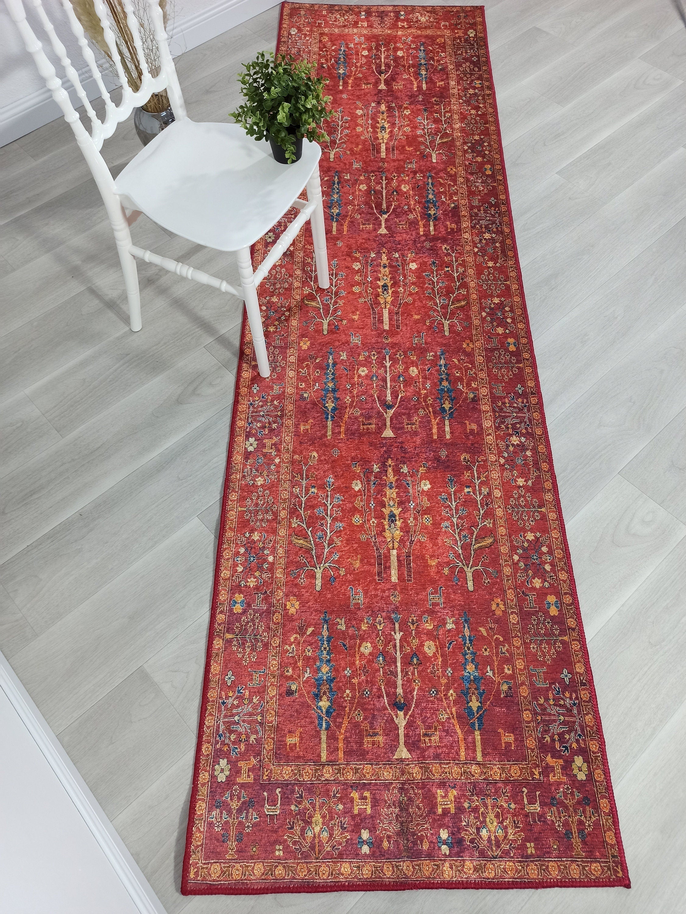Etnik Kırmızı Anadolu Kilim Halı - Pera Halı