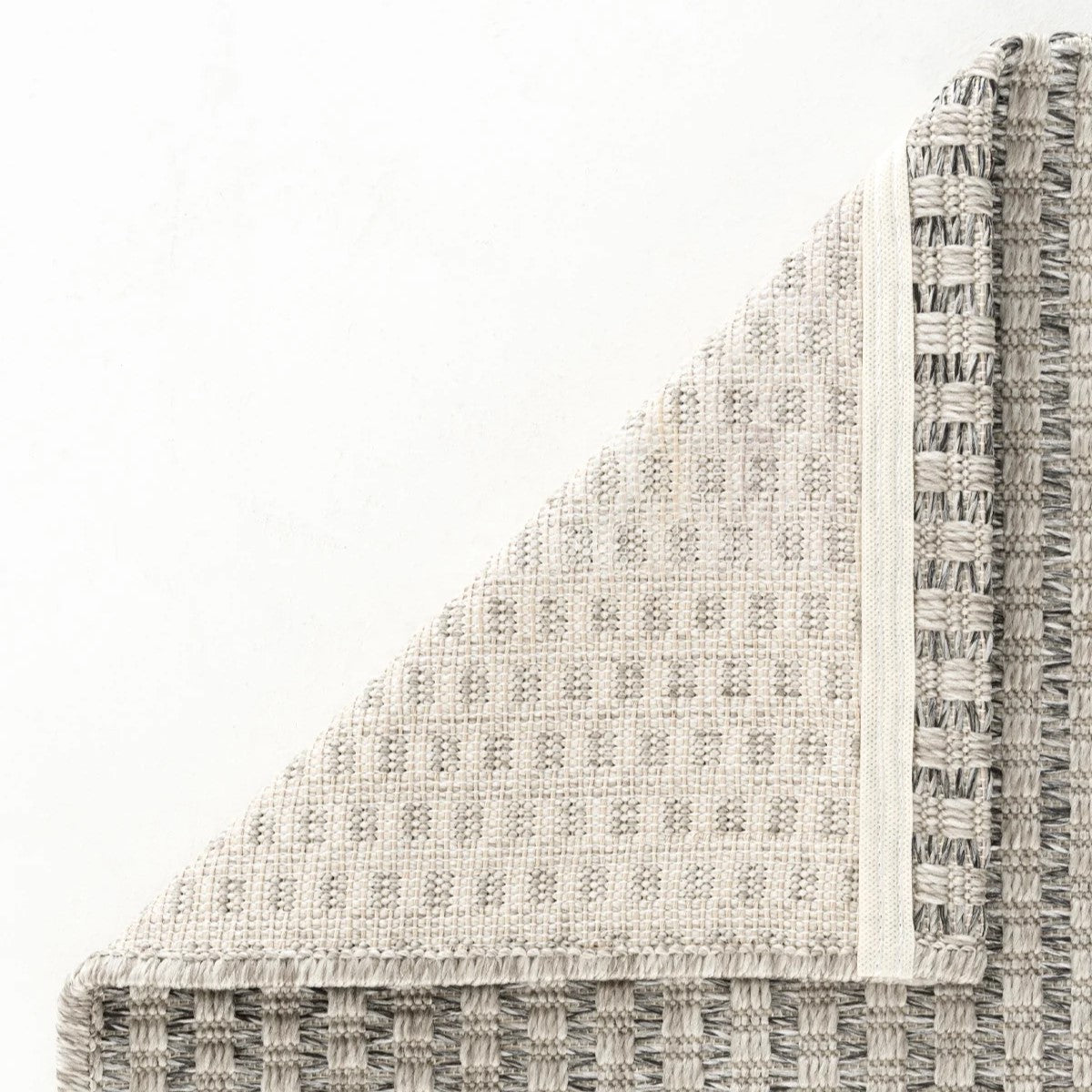 Düz Açık Gri Hasır Dokulu Modern Halı-Pera Halı