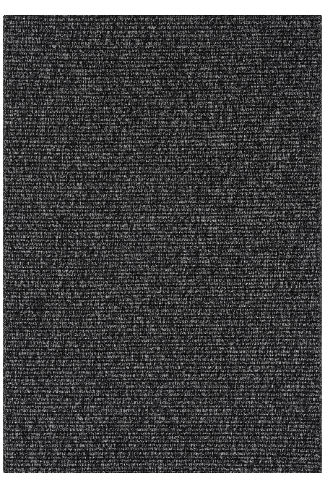 Düz Antrasit Siyah Jüt Görünümlü Modern Halı-Pera Halı
