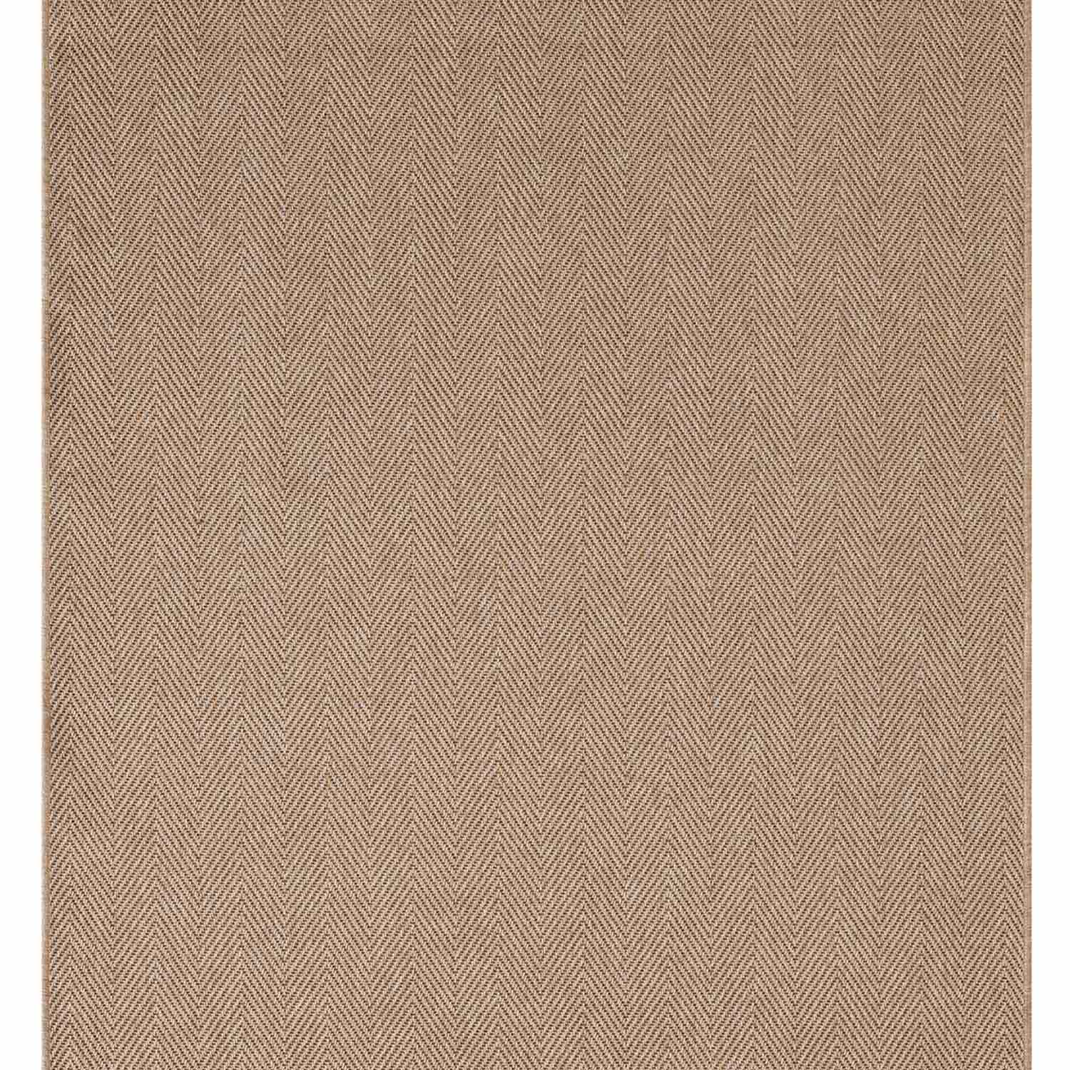 Düz Bej Kılçık Desenli Modern Halı-Pera Halı