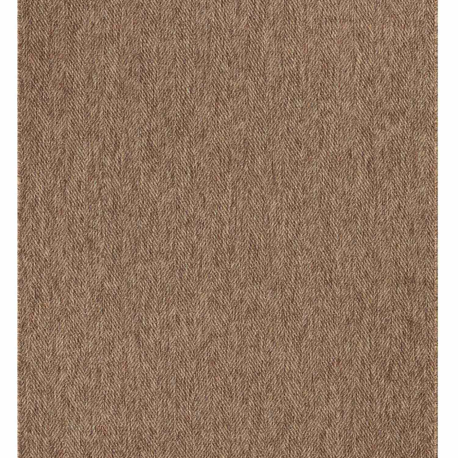 Düz Kahve Toprak Kılçık Desenli Halı-Pera Halı