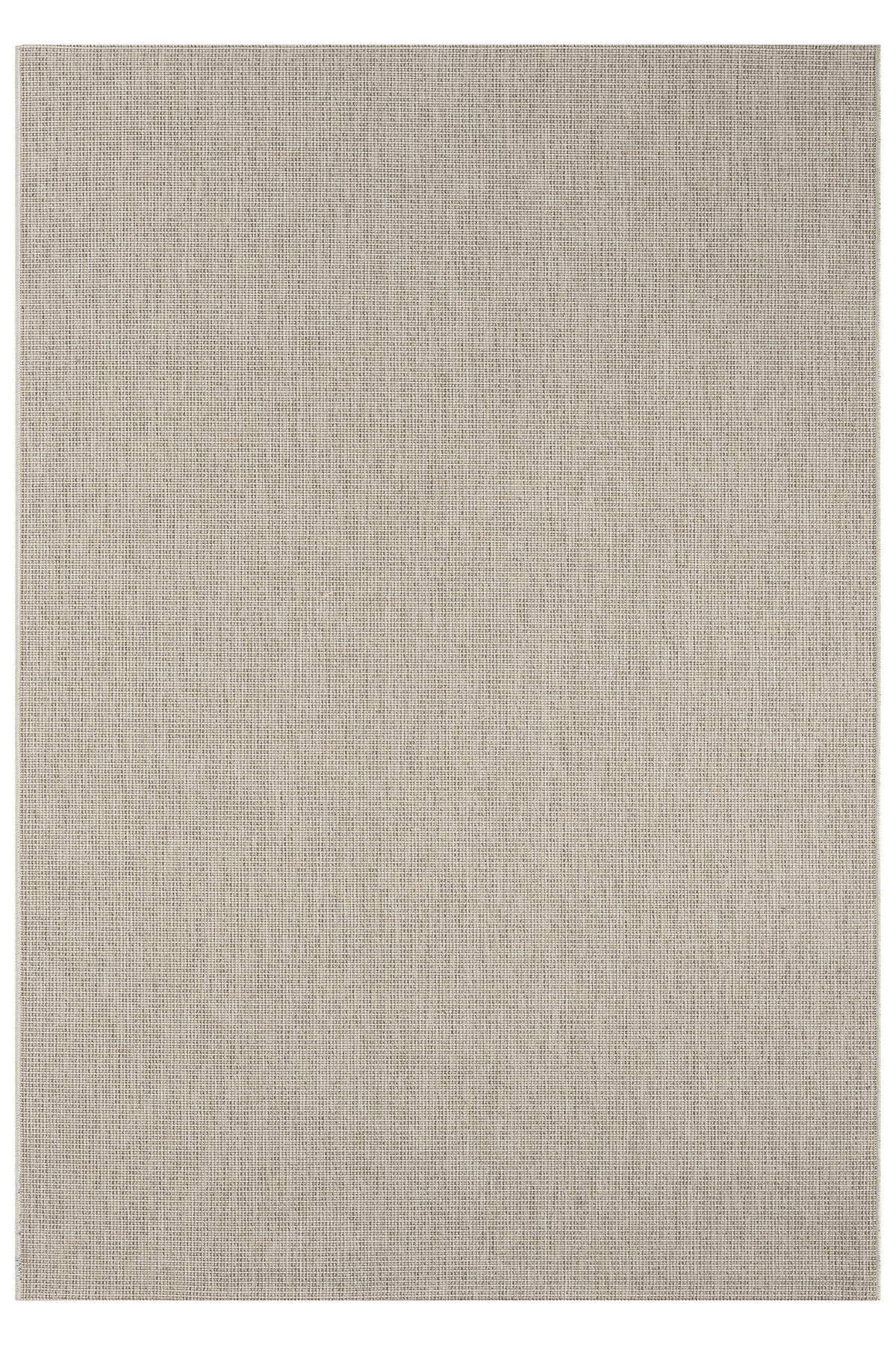 Düz Krem Bej Dokuma Görünümlü Modern Halı-Pera Halı