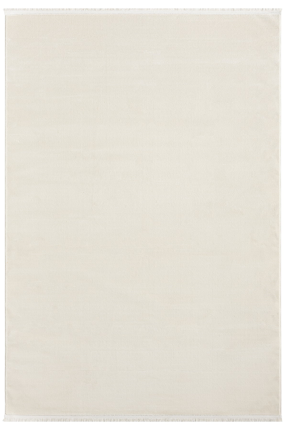 Düz Krem Bej Sade Dikey Çizgili Modern Yıkanabilir Halı-Pera Halı