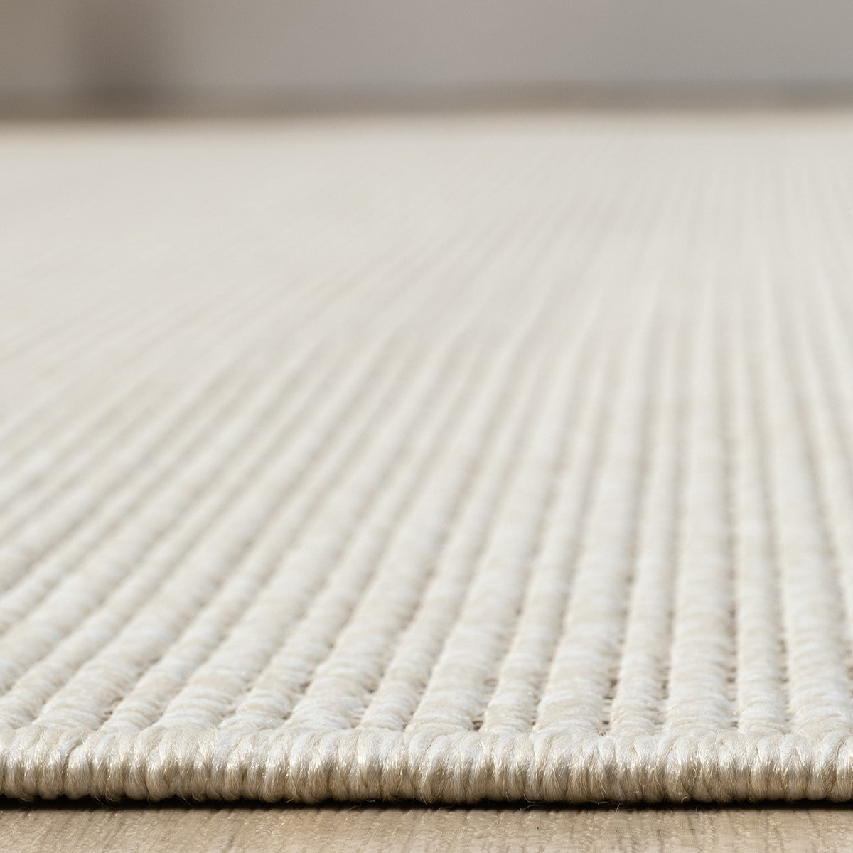Düz Krem Jüt Görünümlü Modern Halı-Pera Halı