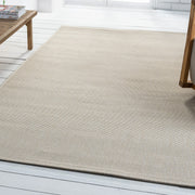 Düz Krem Jüt Görünümlü Modern Halı-Pera Halı