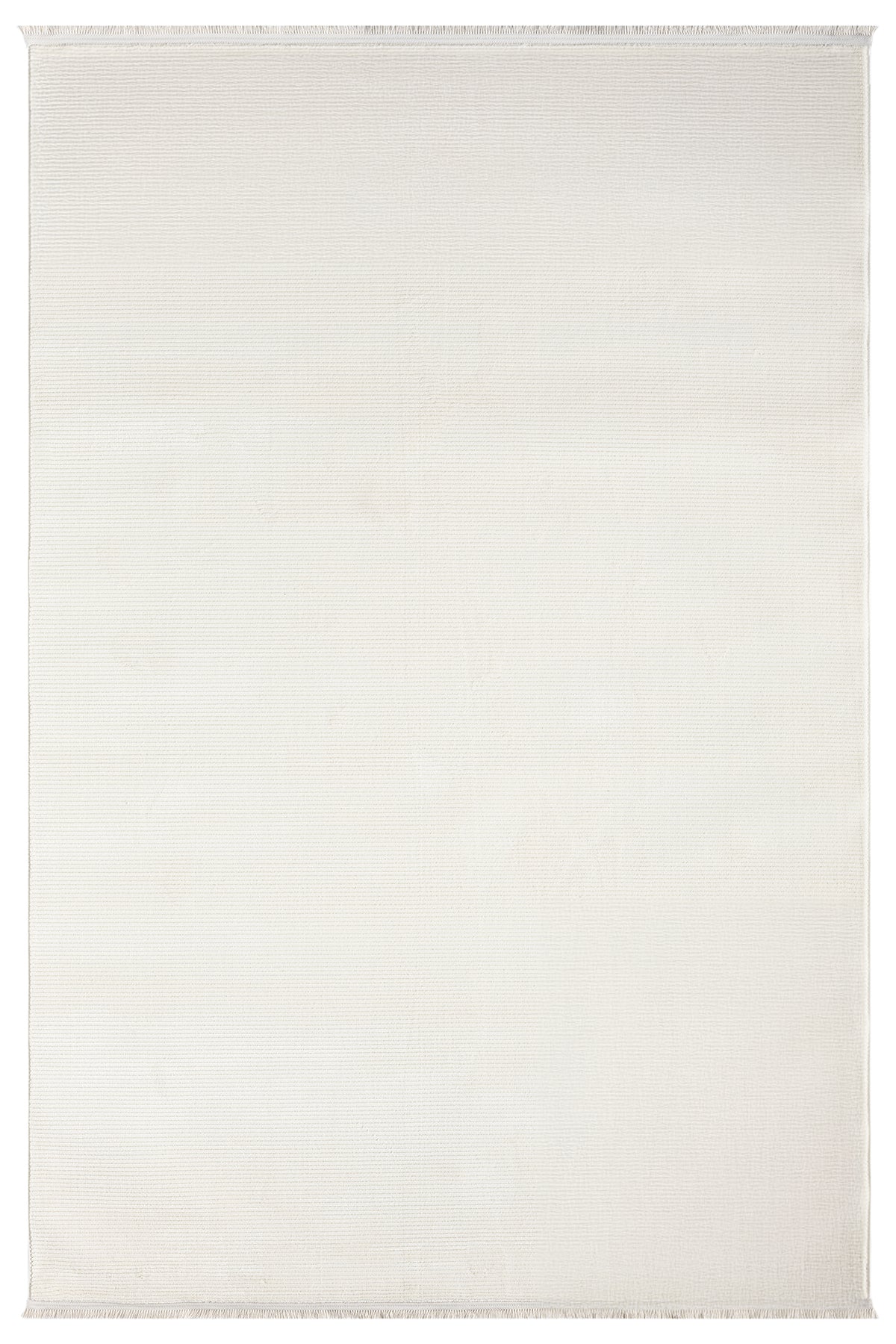 Düz Krem Sade Dikey Çizgili Modern Yıkanabilir Halı-Pera Halı