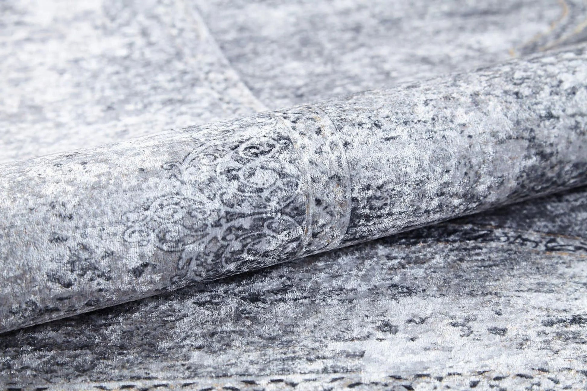 Eskitme Doğal Fildişi Bej Gri Halı-Pera Halı