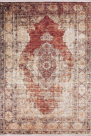 Eskitme Kırmızı Bej Halı-Pera Halı