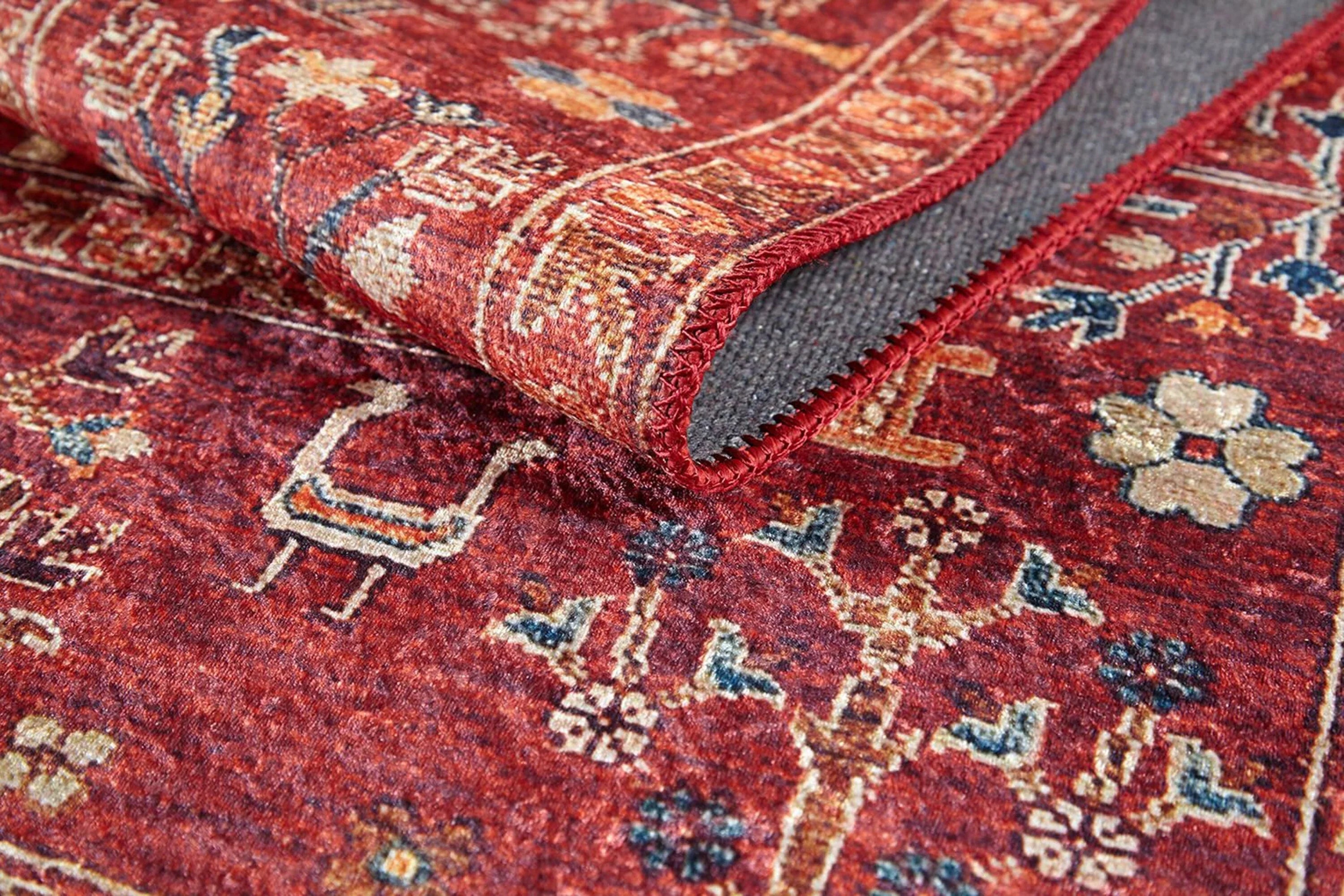 Etnik Kırmızı Anadolu Kilim Halı-Pera Halı