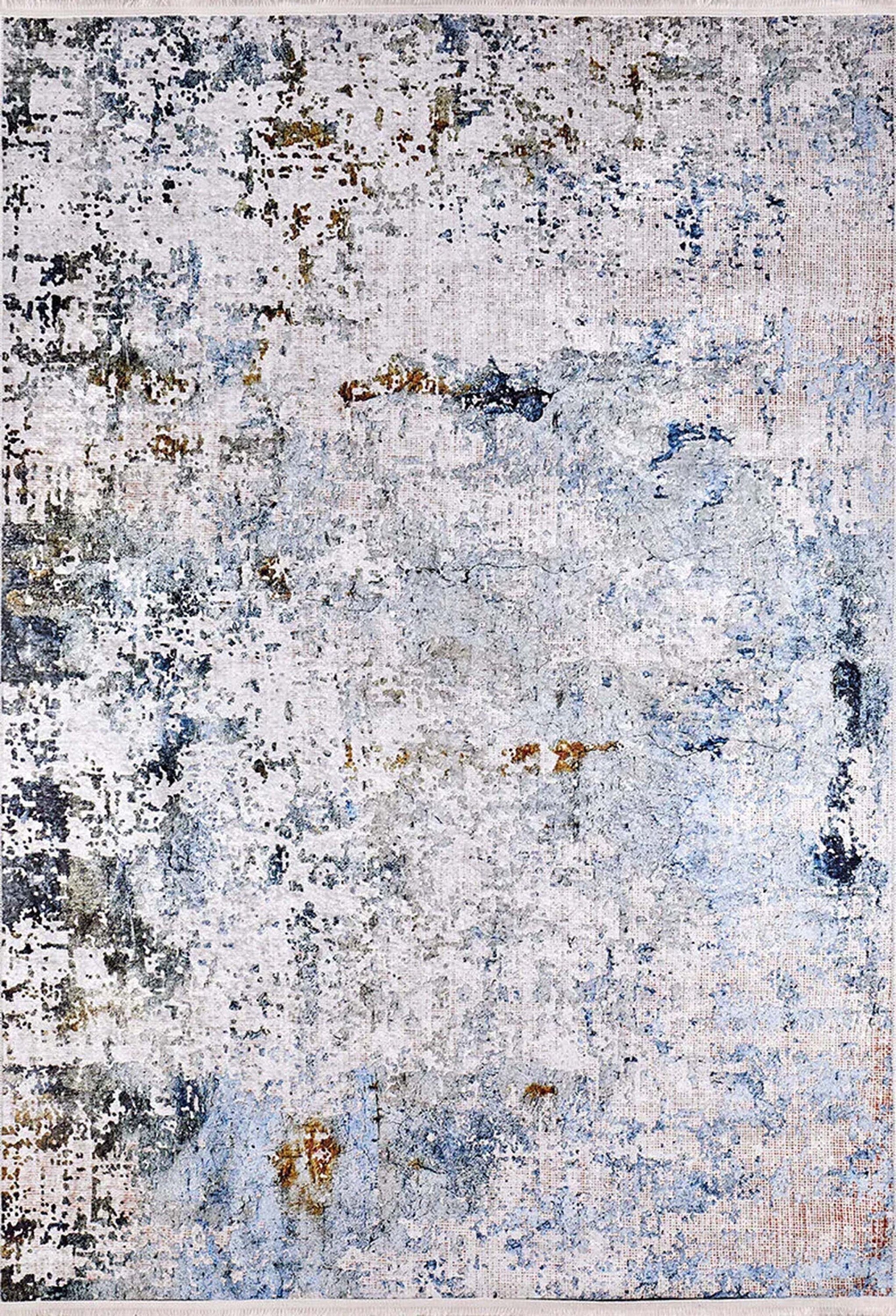 Abstract Desenli Gri Renkli Modern Halı - Pera Halı