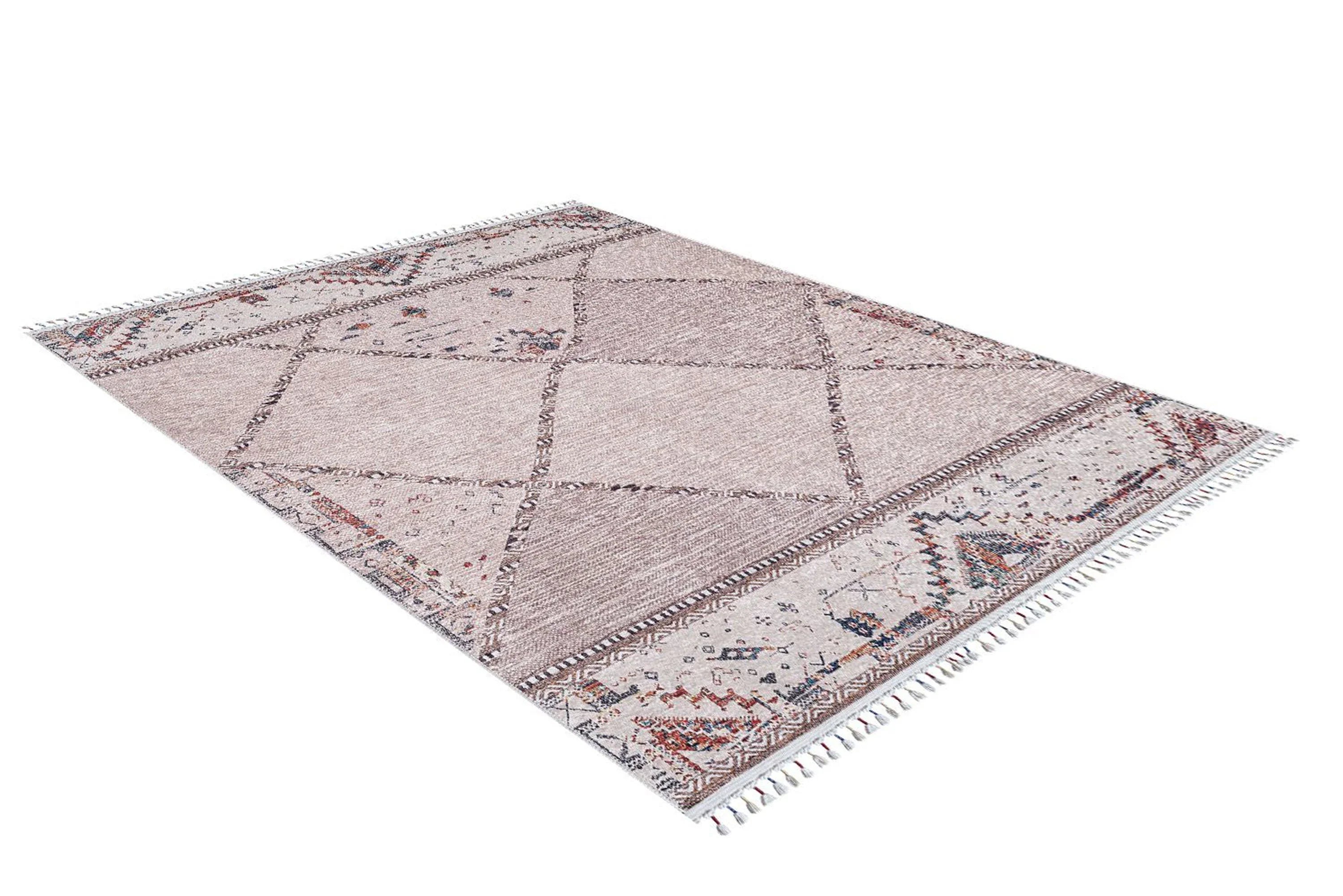 Fas Elmas Trellis Bej Halı-Pera Halı