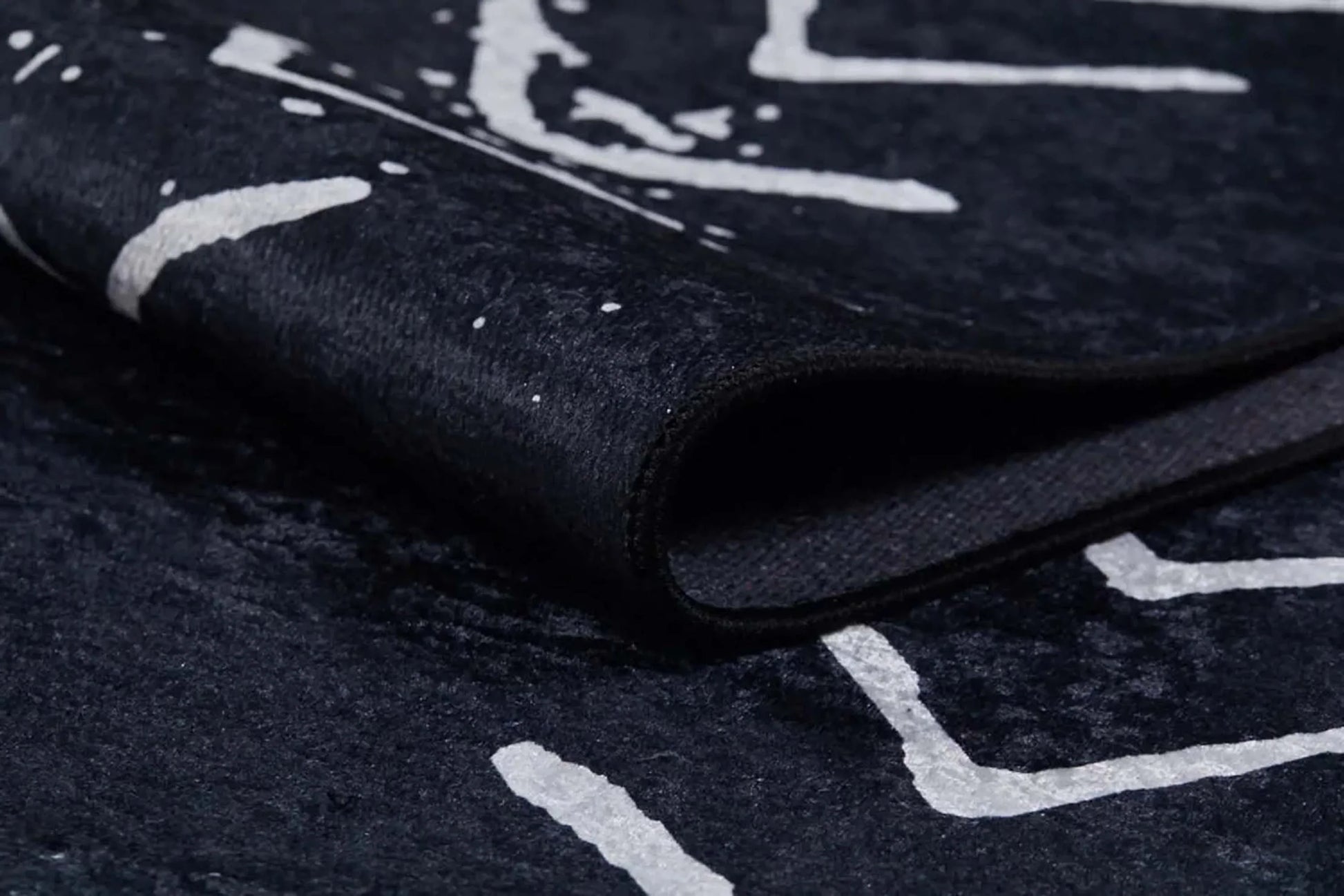 Fas Tarzı Beyaz Siyah Bohem Halı-Pera Halı