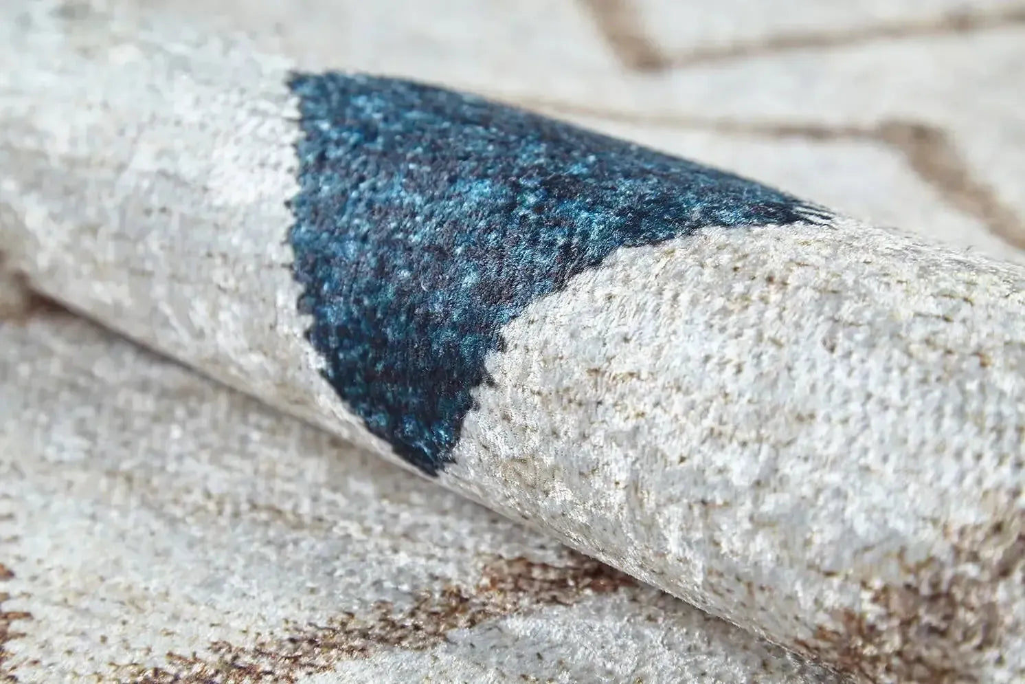 Fas Tarzı Geometrik Desenli Bohem Kilim Halı-Pera Halı