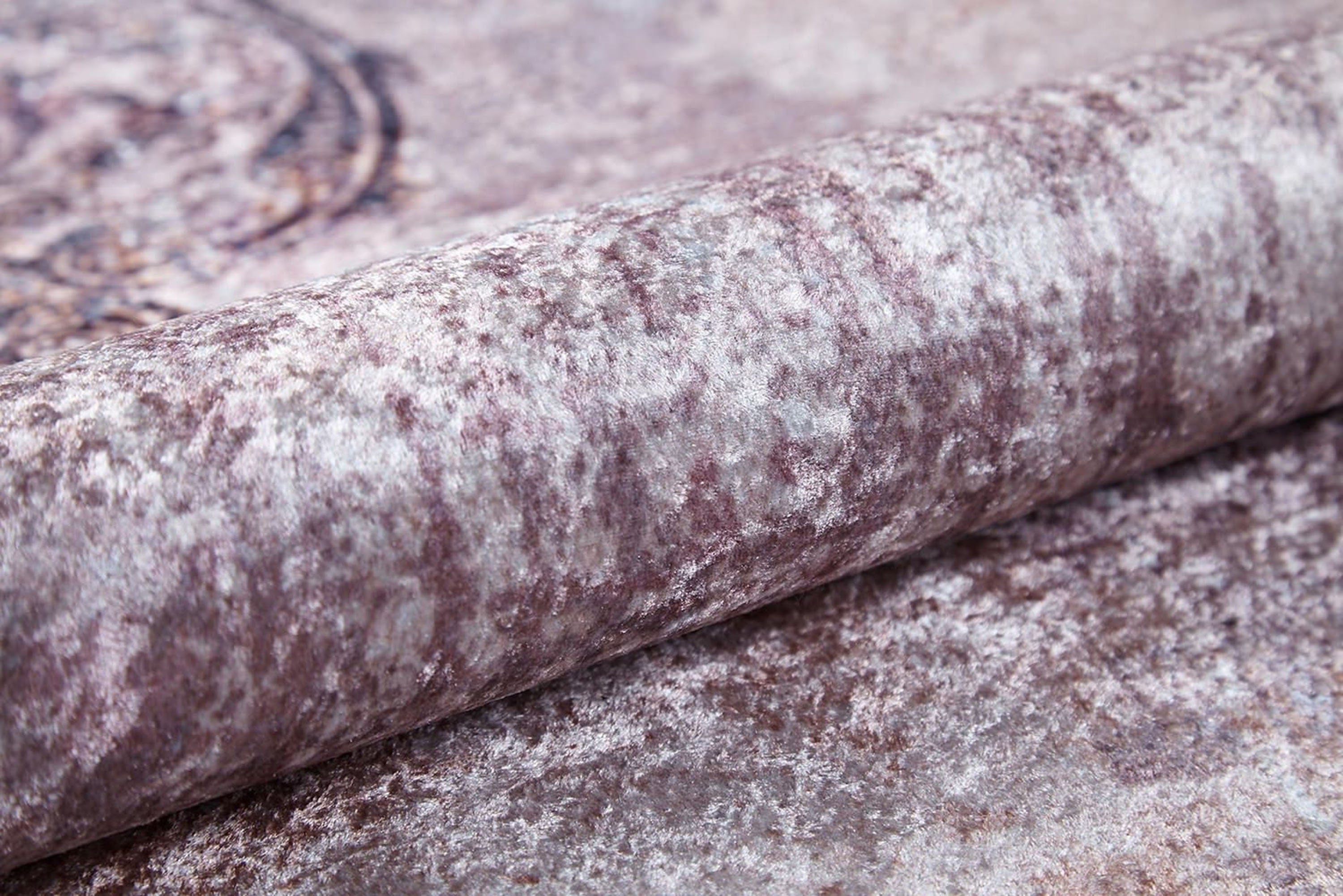 Soluk Pembe Krem Bej Geometrik Desenli Kilim Halı - Pera Halı