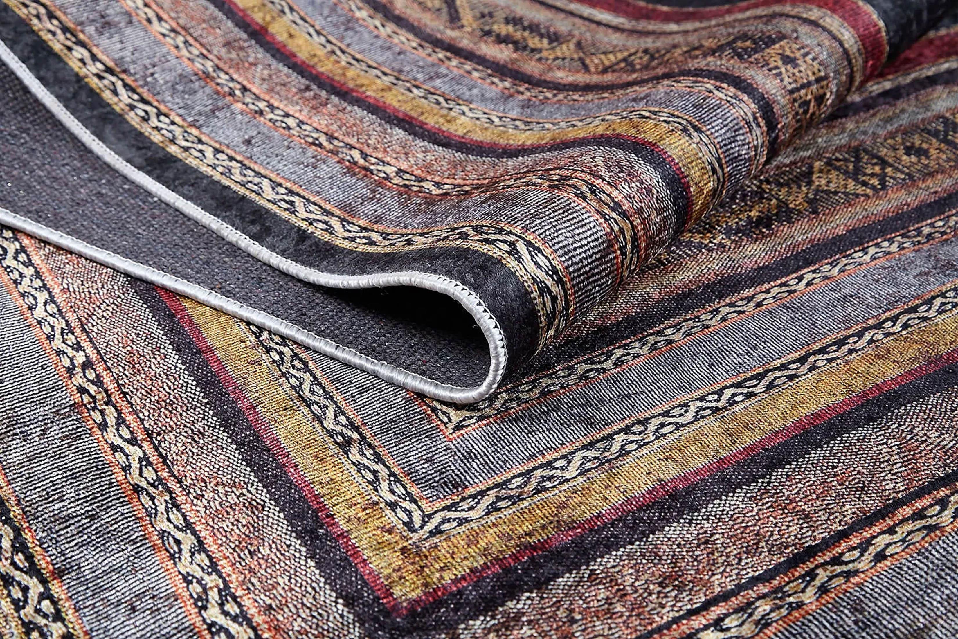 Geometrik Çok Renkli Bohem Tarzı Halı-Pera Halı