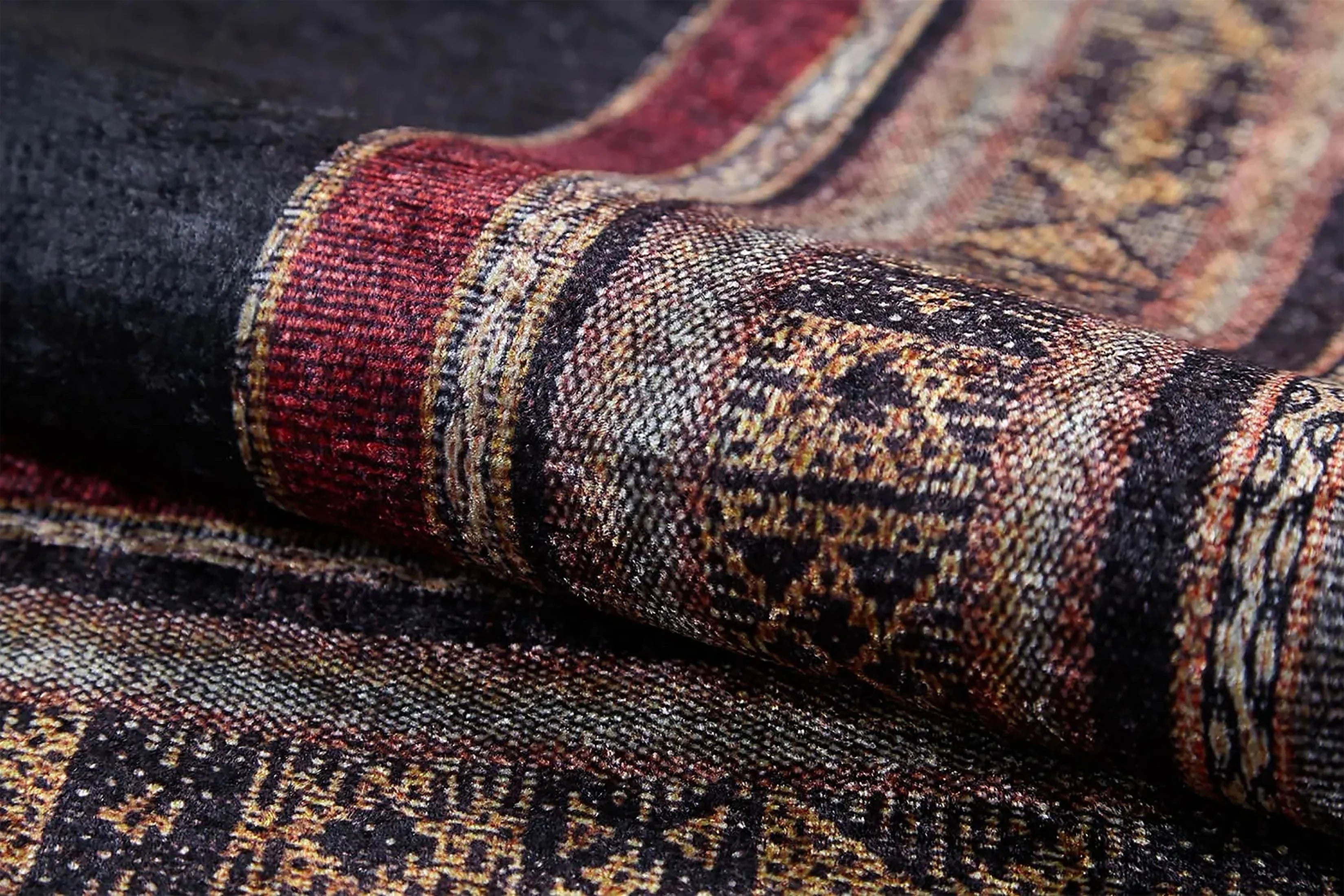 Geometrik Çok Renkli Bohem Tarzı Halı-Pera Halı