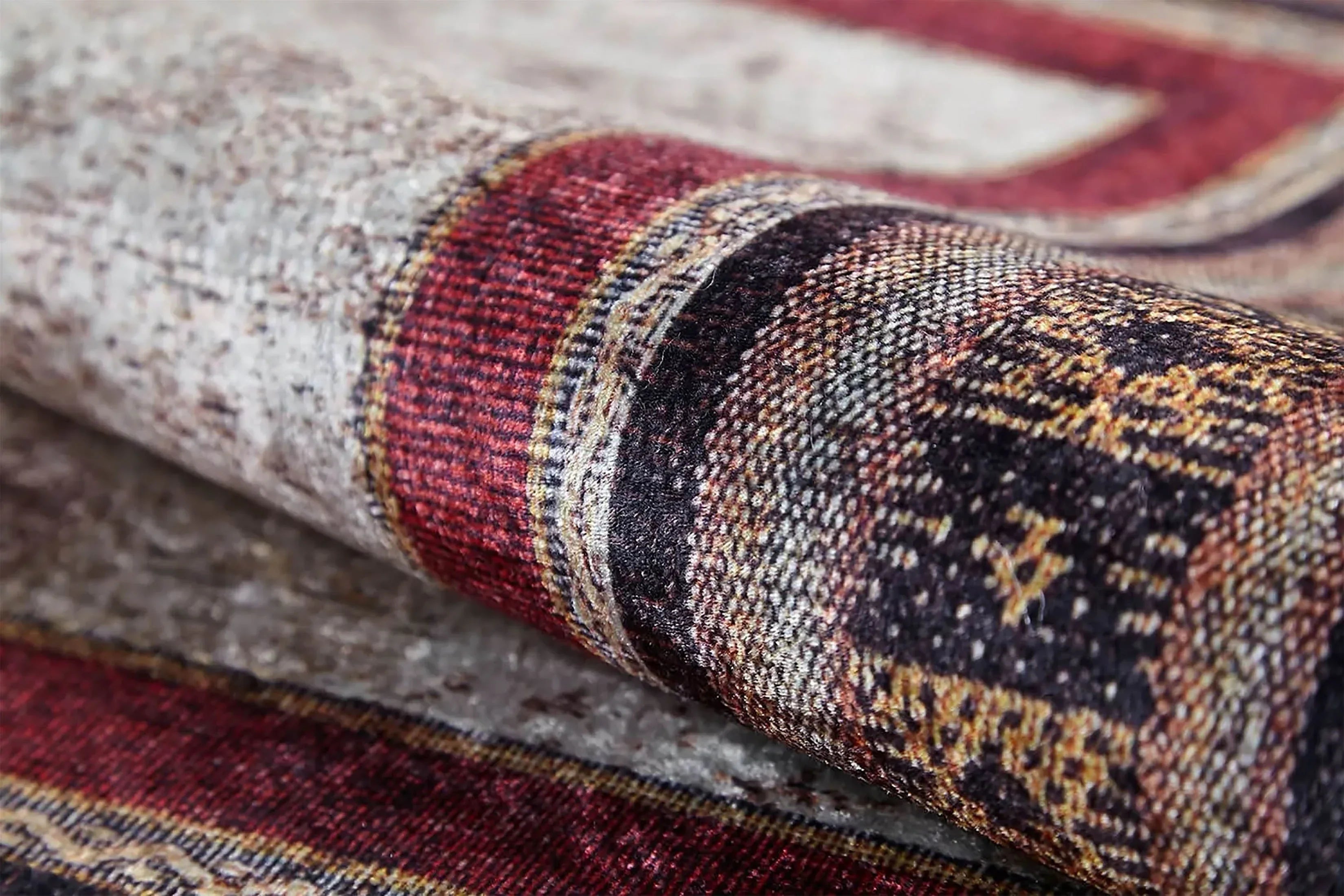 Geometrik Çok Renkli Doğal Halı-Pera Halı