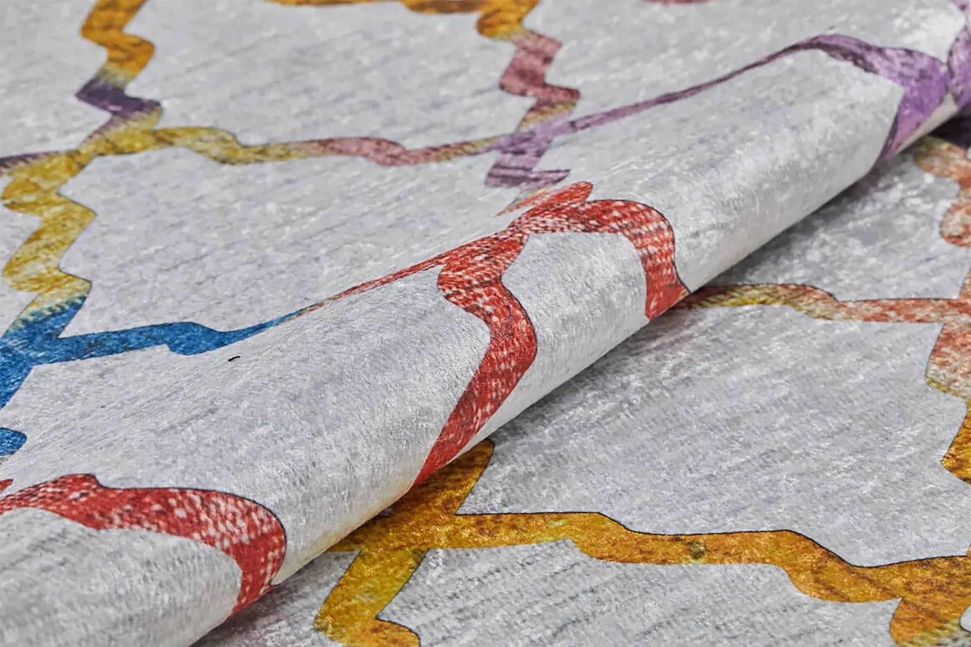 Geometrik Renkli Halı-Pera Halı