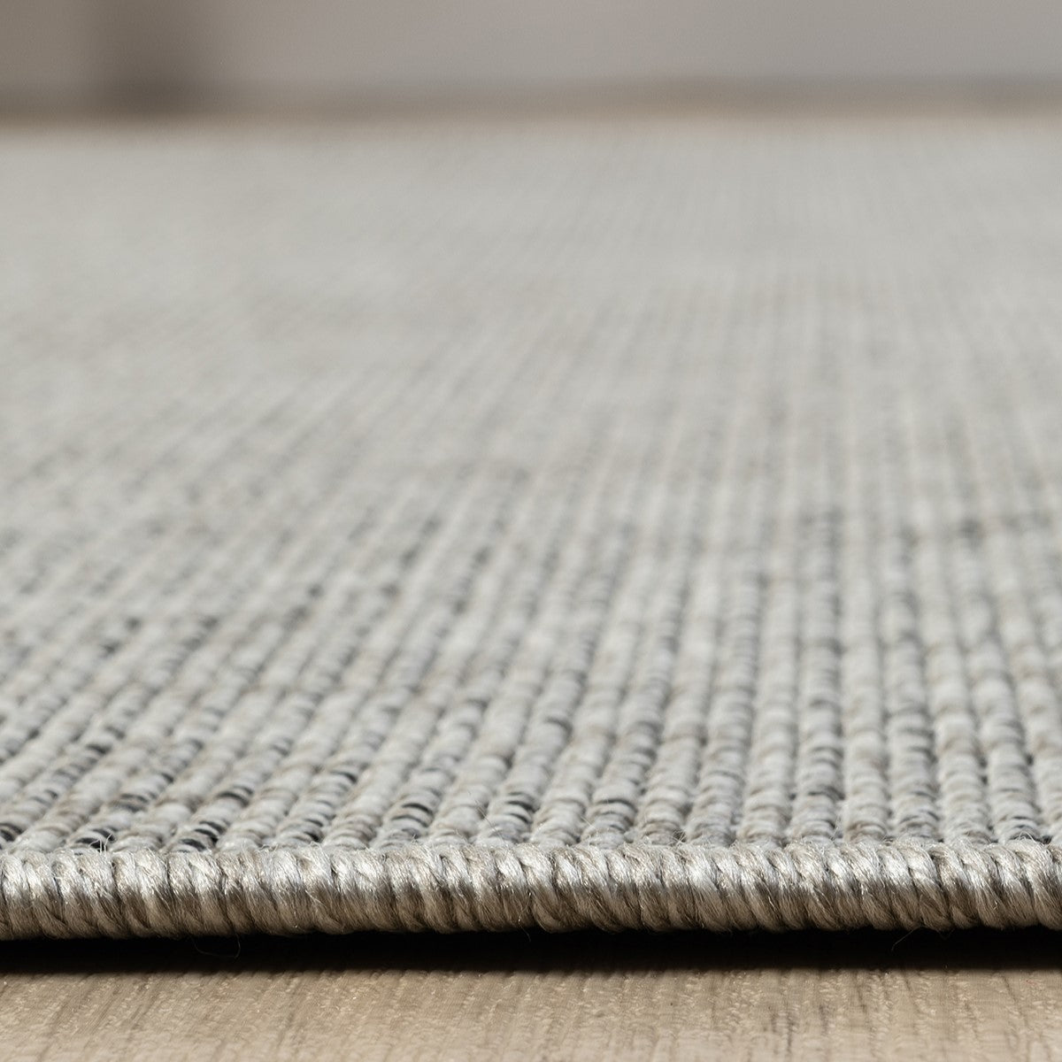 Gri Dokuma Görünümlü Modern Halı-Pera Halı