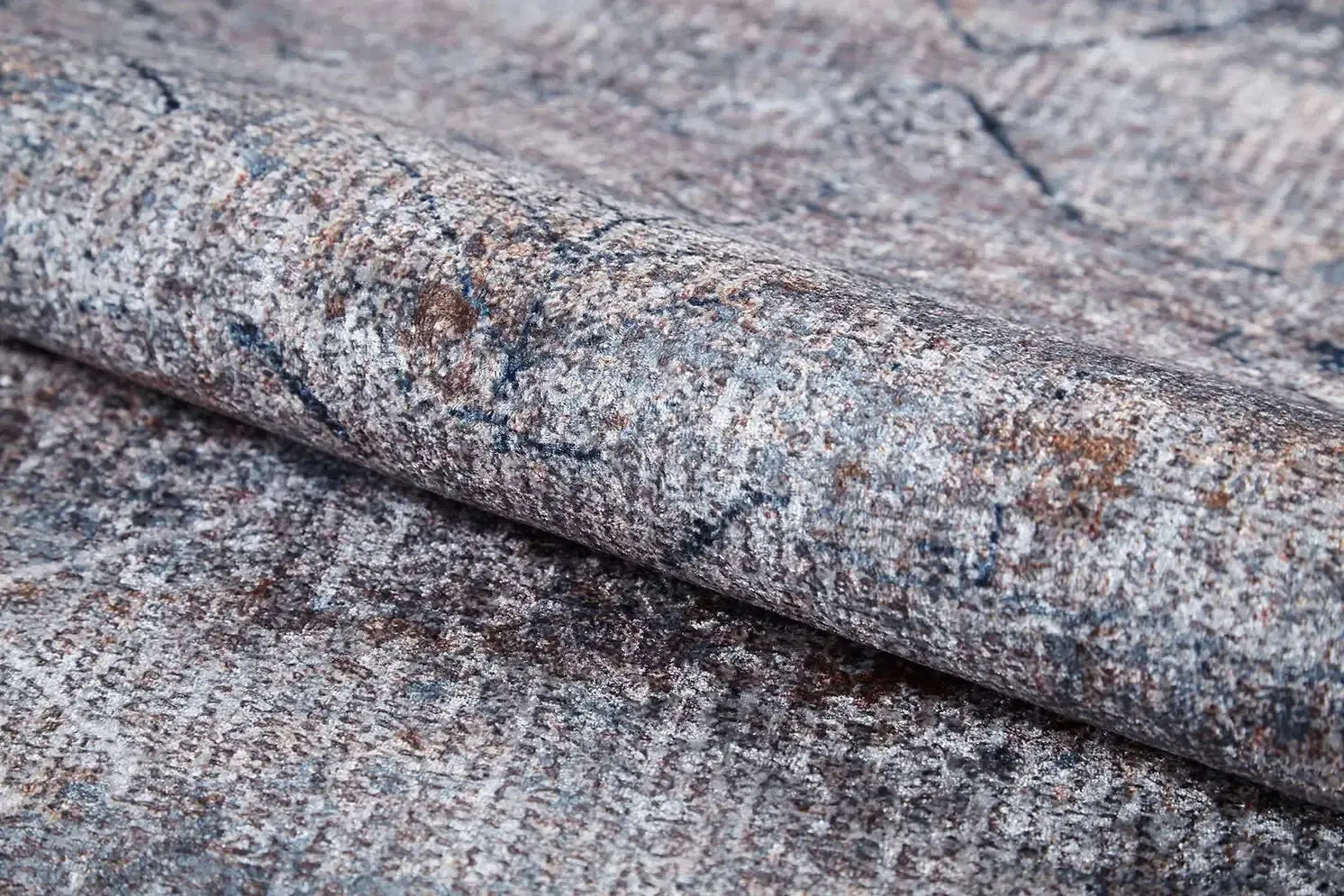 Gri Füme Eskitme Halı-Pera Halı