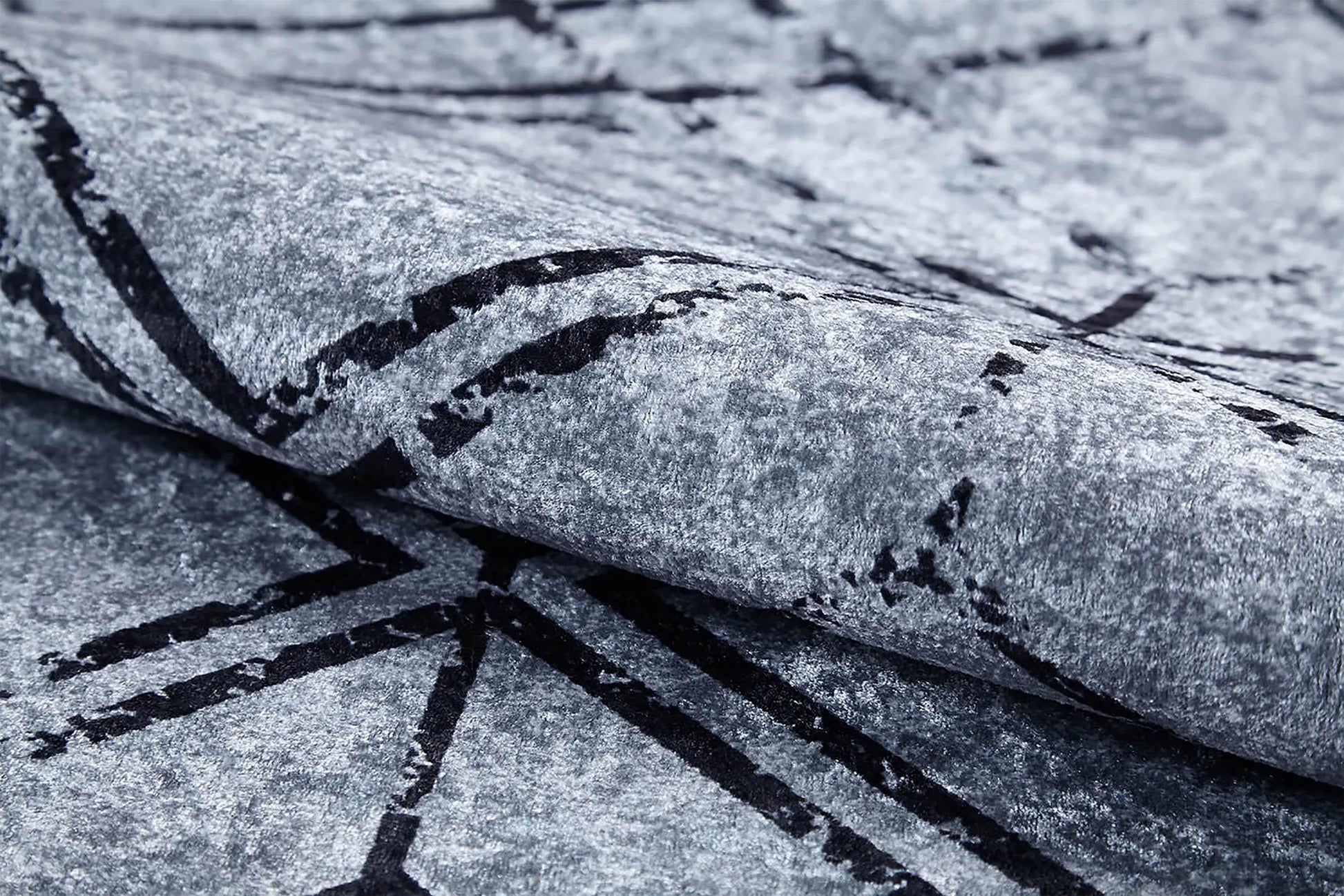 Gri Geometrik Vintage Antika Halı-Pera Halı