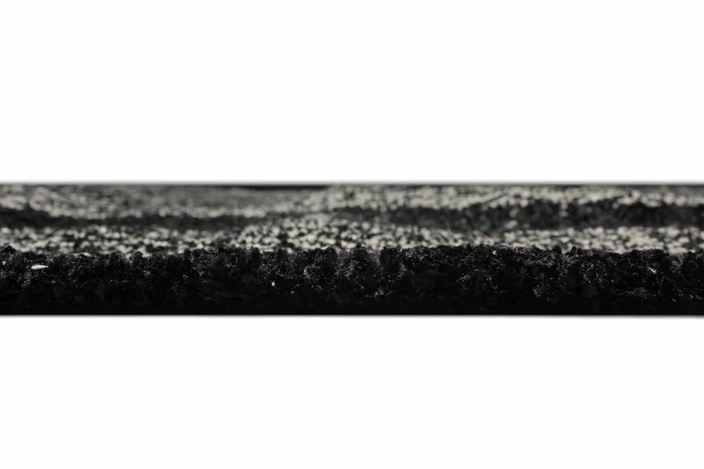 Gri Siyah Modern Yıkanabilir Antibakteriyel Salon Halısı-Pera Halı